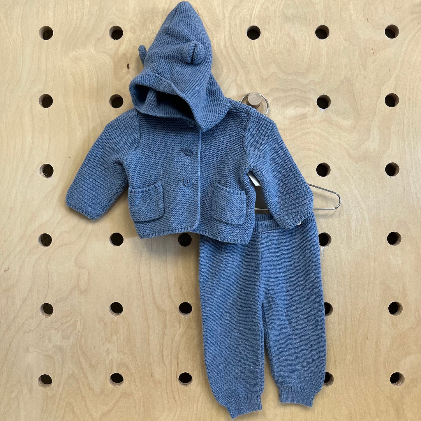 Blue Knit Outfit