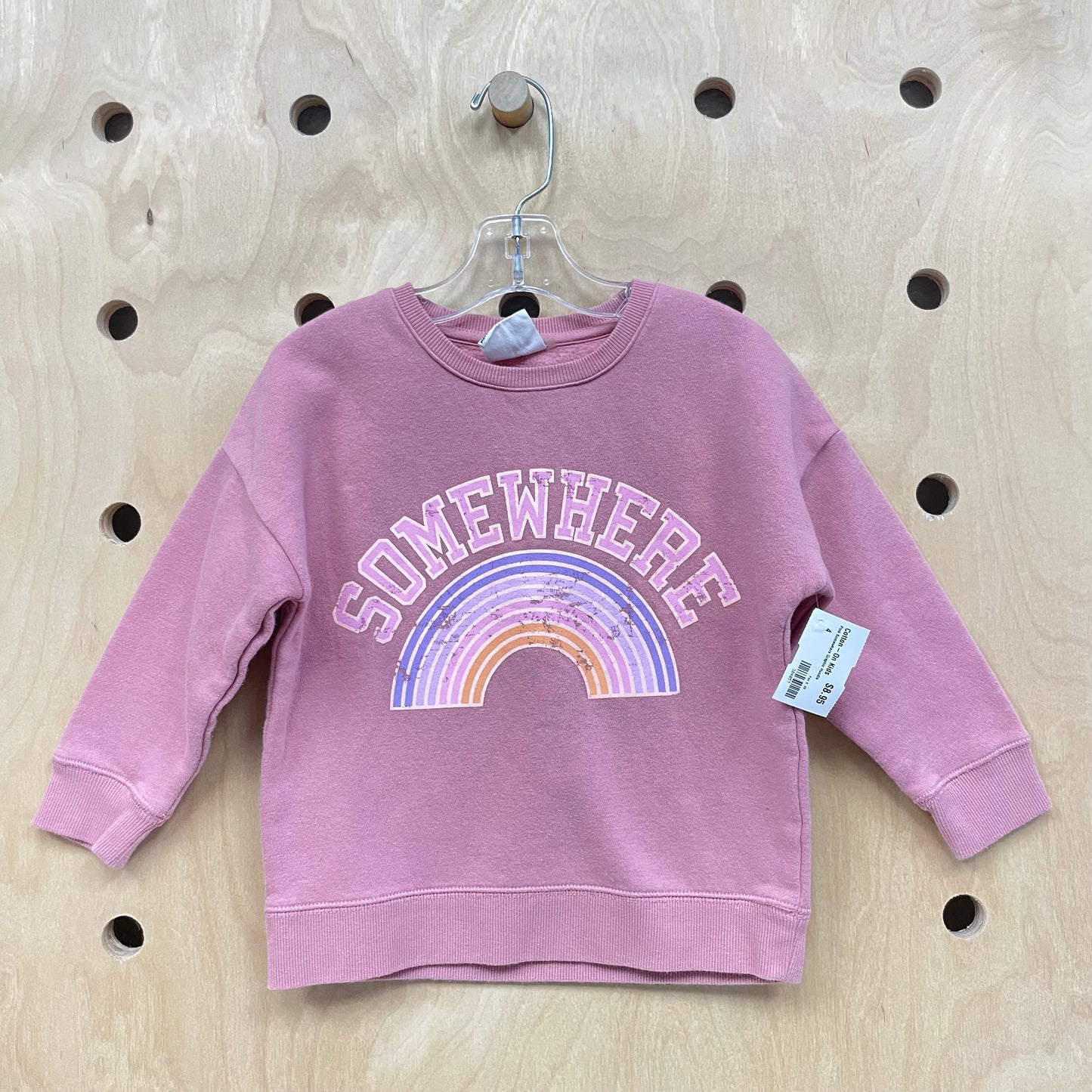 Pink Somewhere Graphic Hoodie