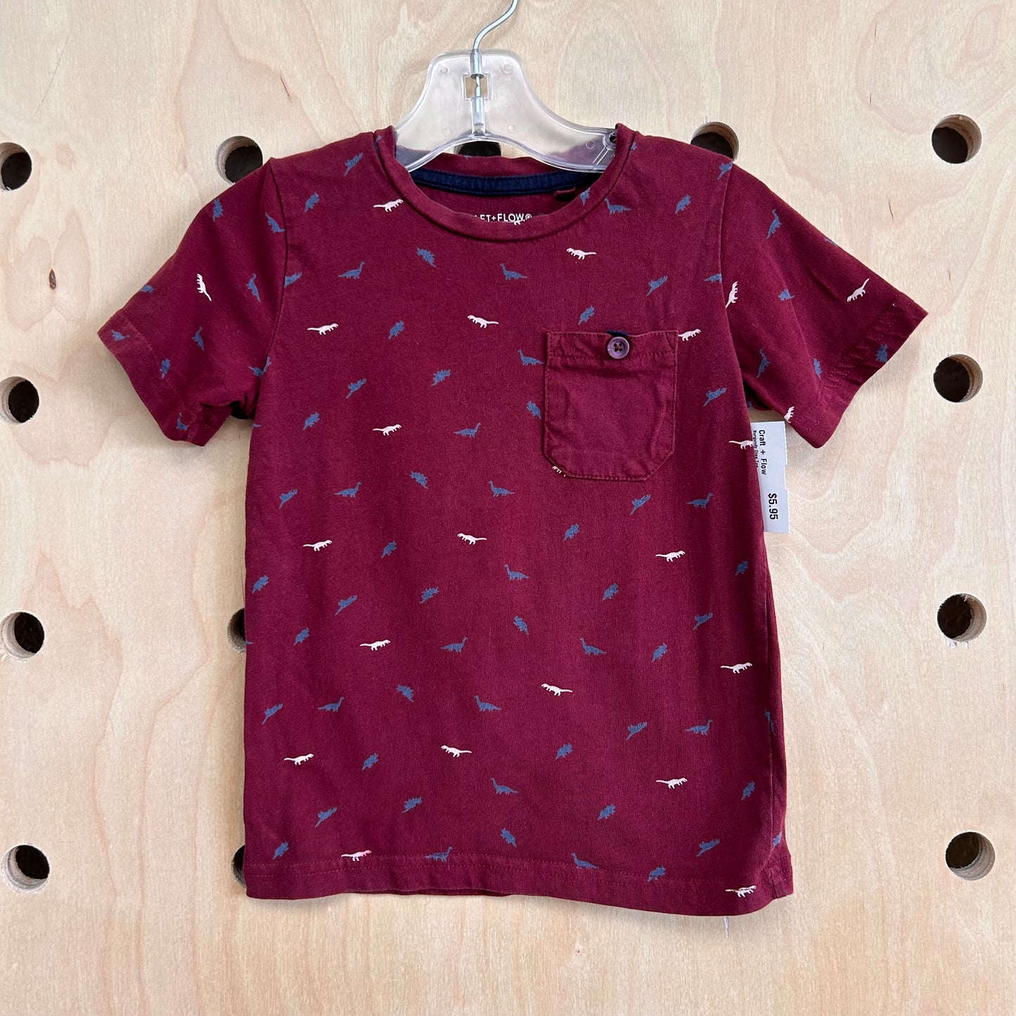 Burgundy Dino Tee
