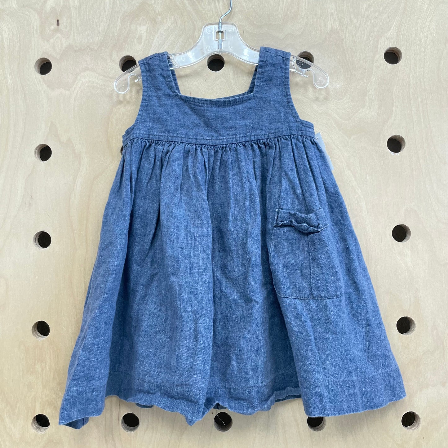 Blue Linen Dress