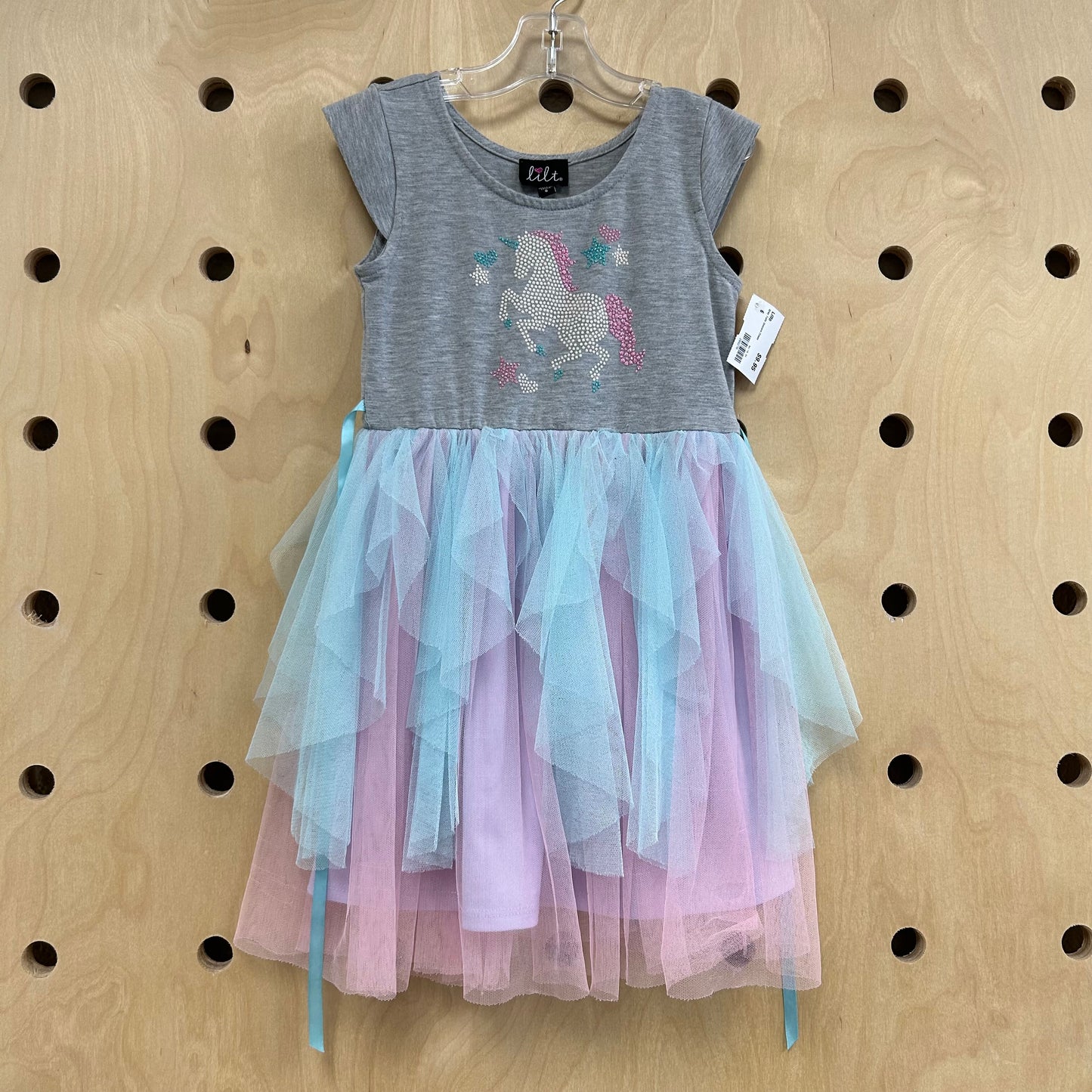 Grey Tulle Unicorn Dress