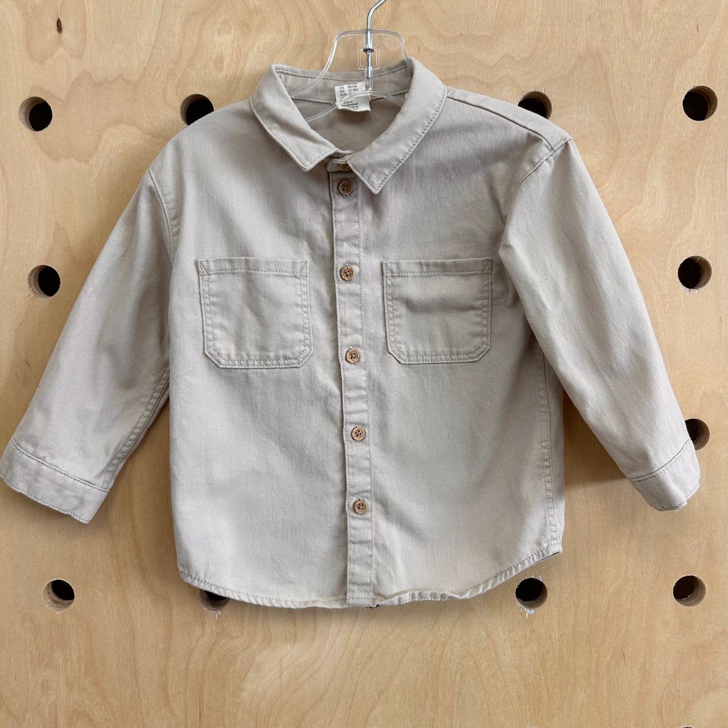 Tan Button Up Shirt