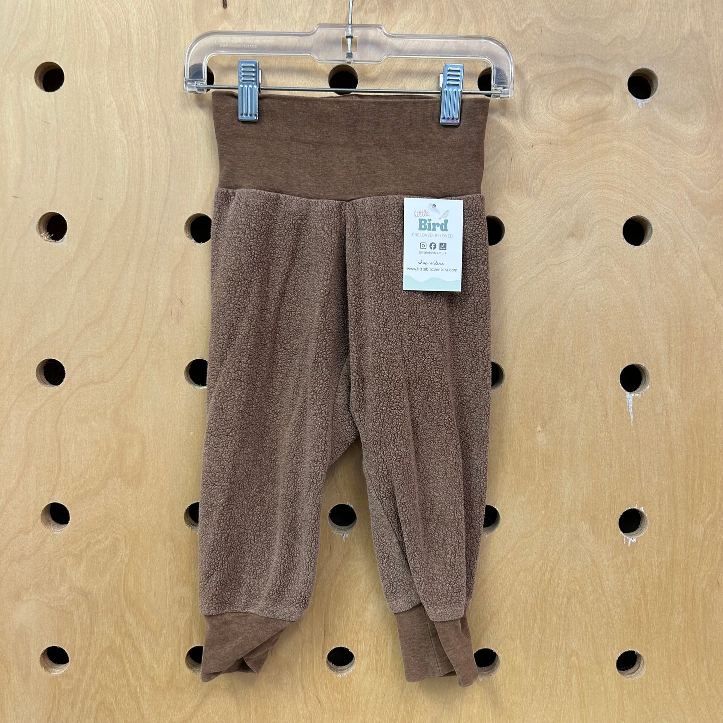 Brown Textured Joggers