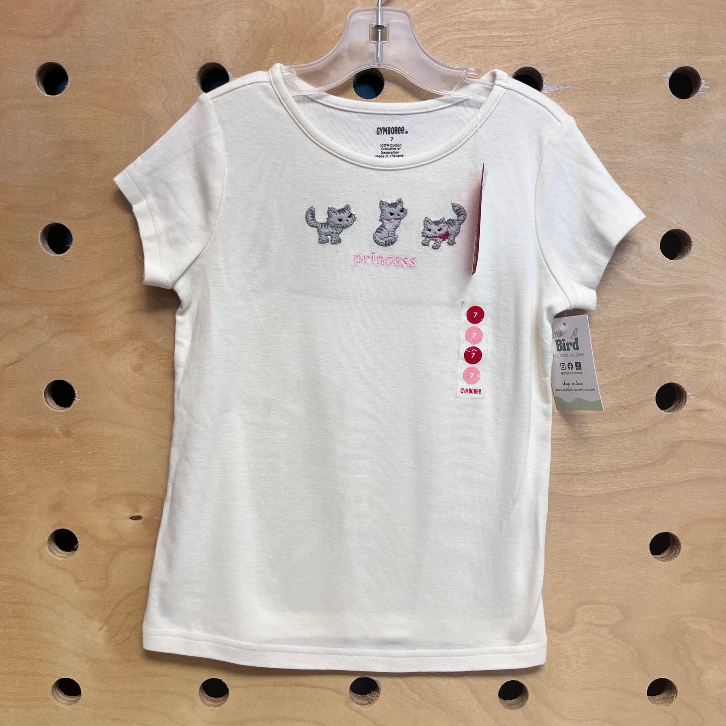 Cream 'Princess' Cats Tee NEW!