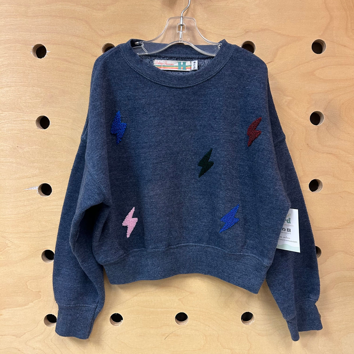 Blue Lightning Bolt Sweatshirt