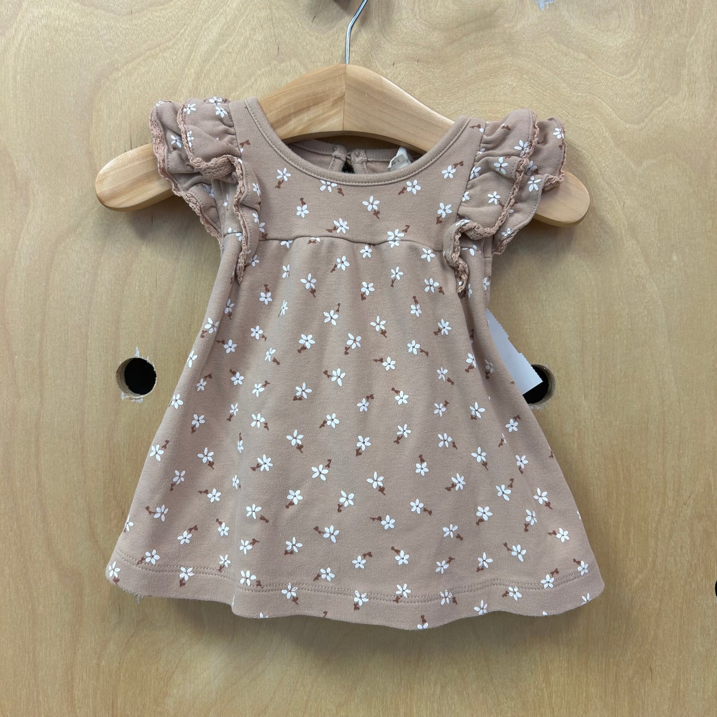 Beige Floral Dress w/Bloomers