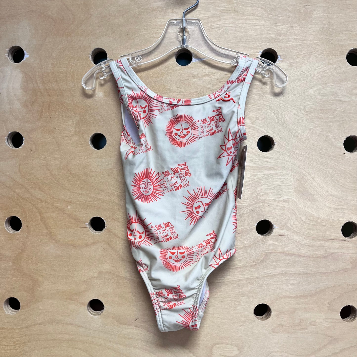 Cream/Orange 'Sol Sun' Swimsuit