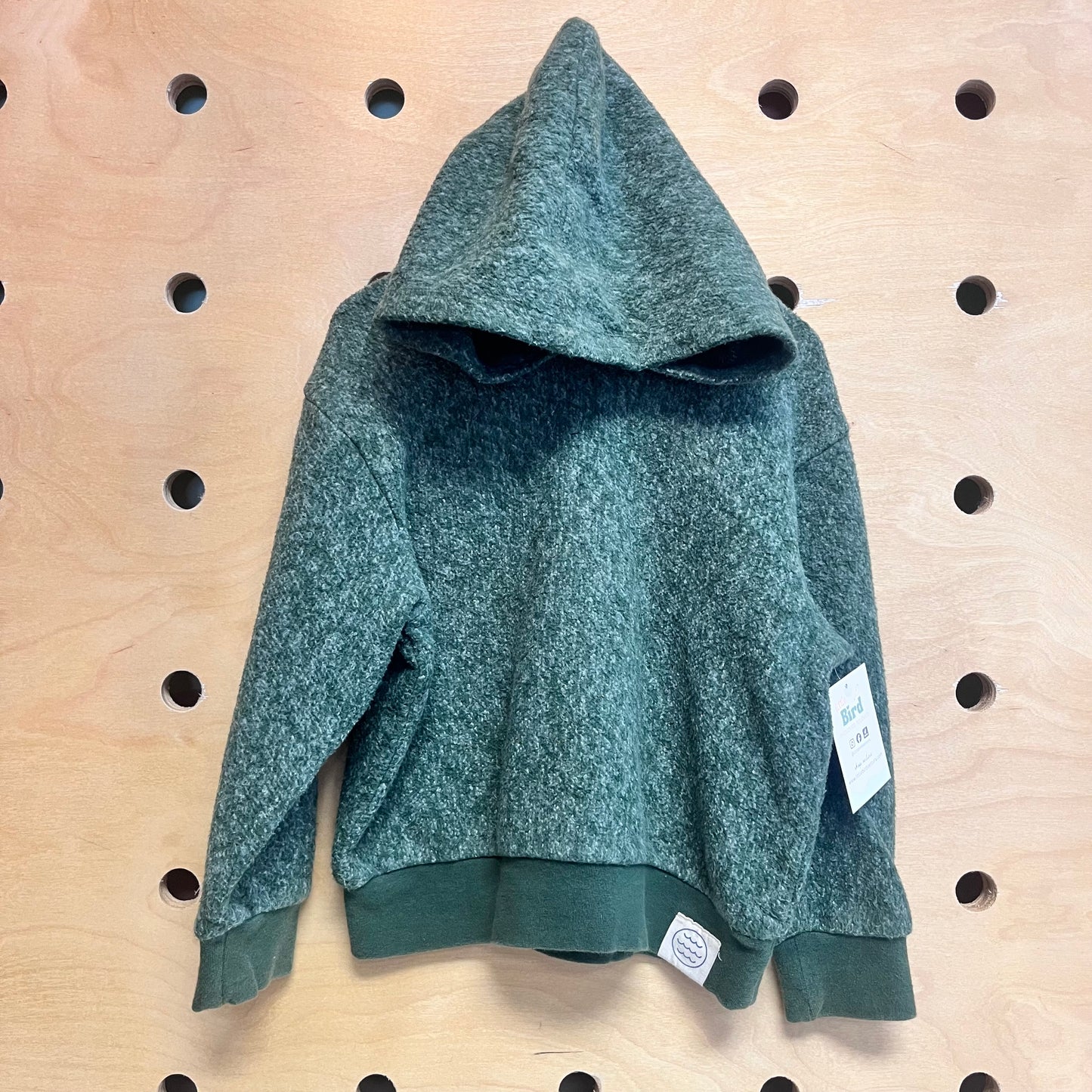 Green Fuzzy Hooded Jacket