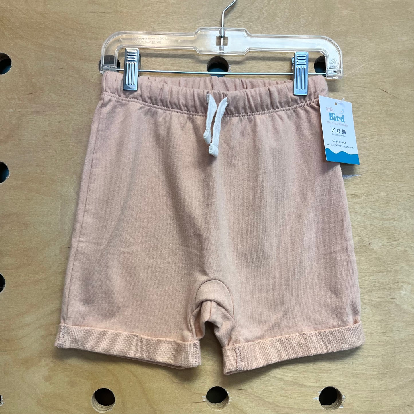 Organic Pink Drawstring Soft Shorts