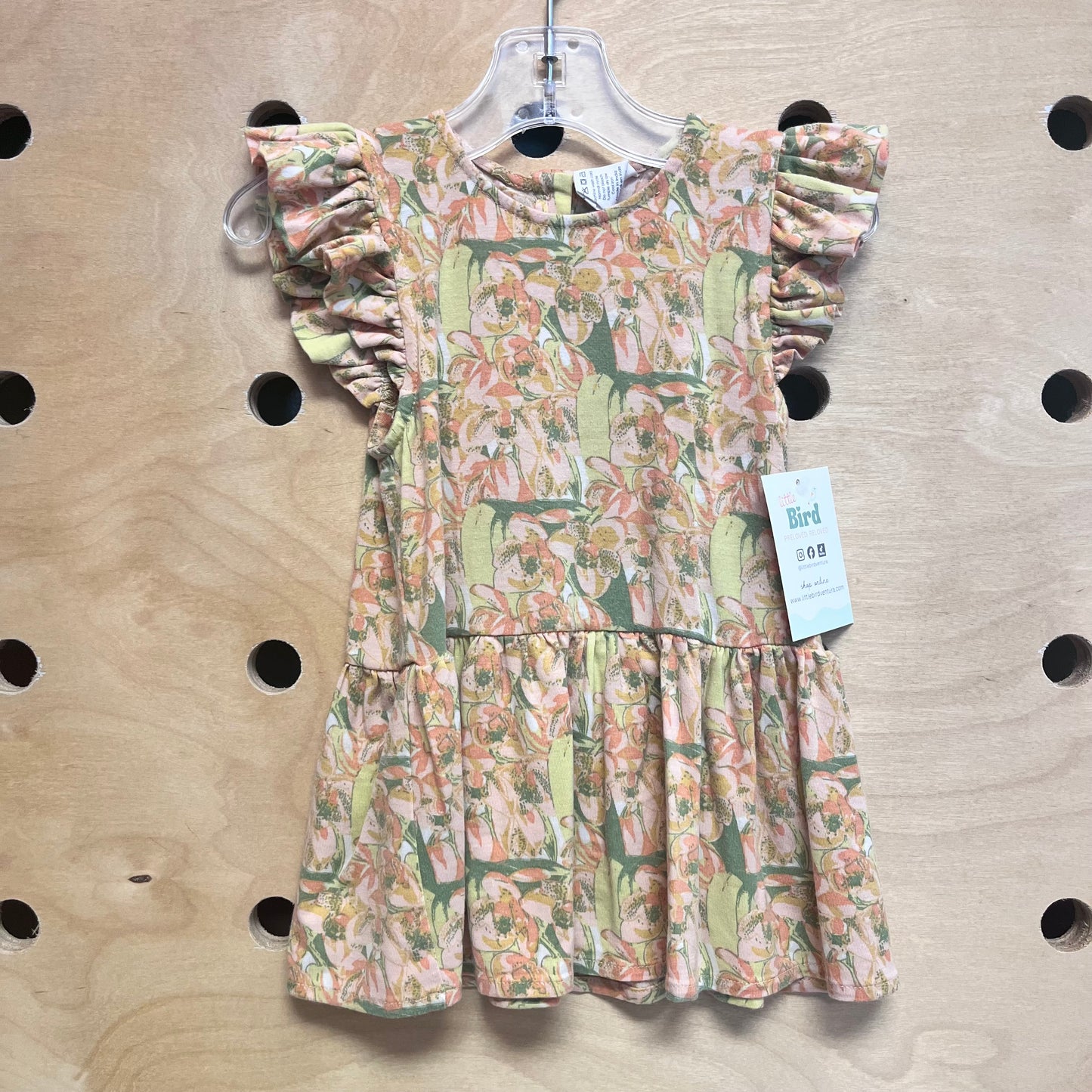 Orange/Yellow Floral Modal Tee