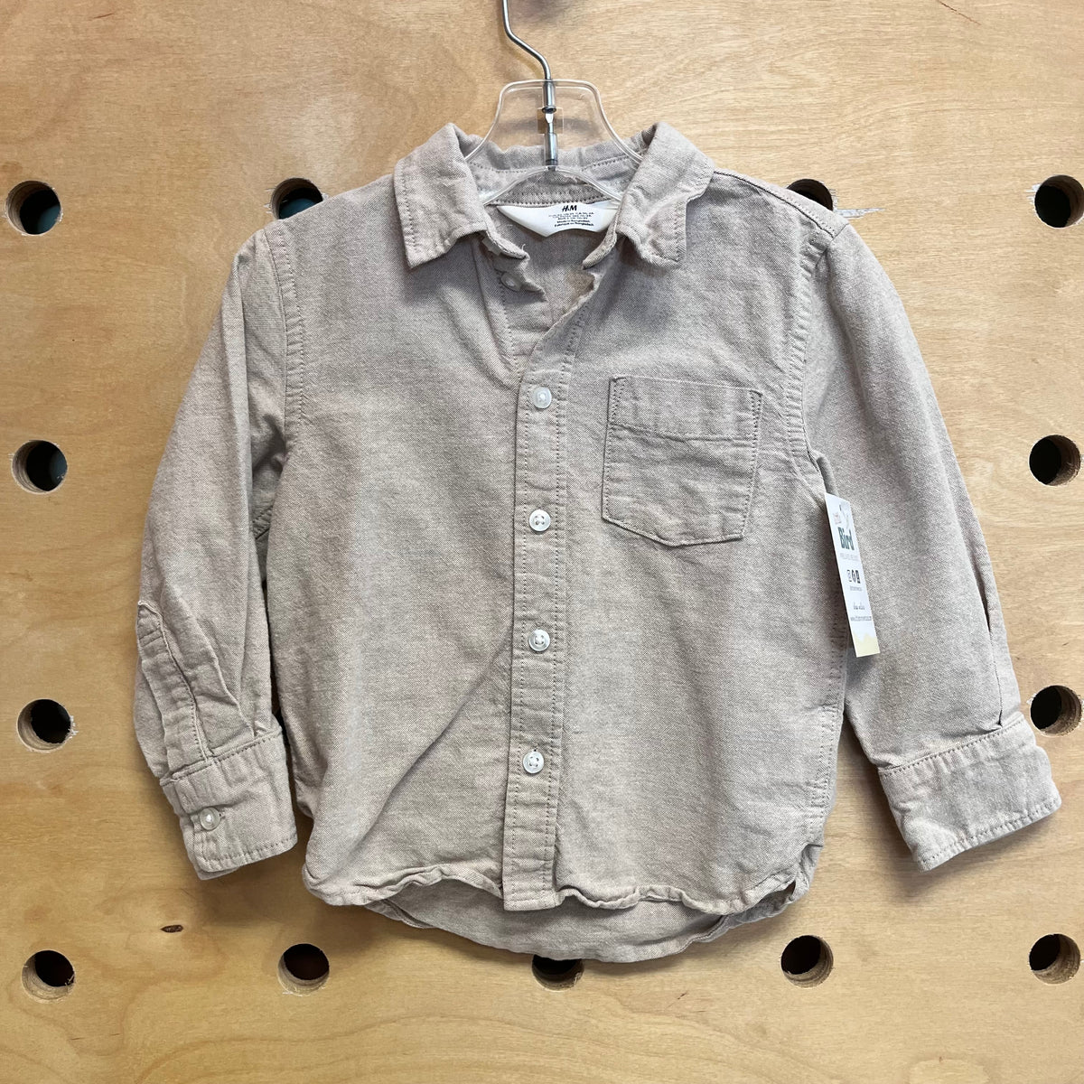 Tan Button Up LS