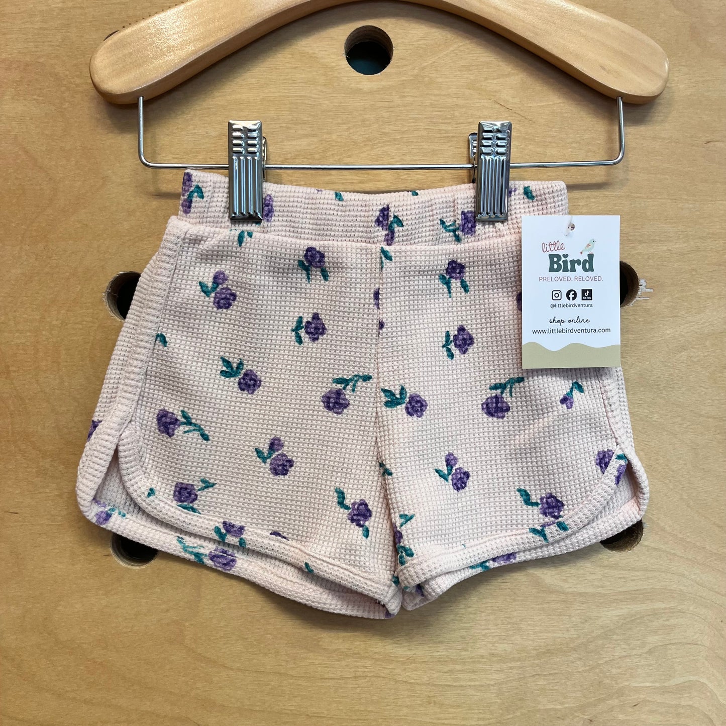 Pink & Purple Floral Shorts