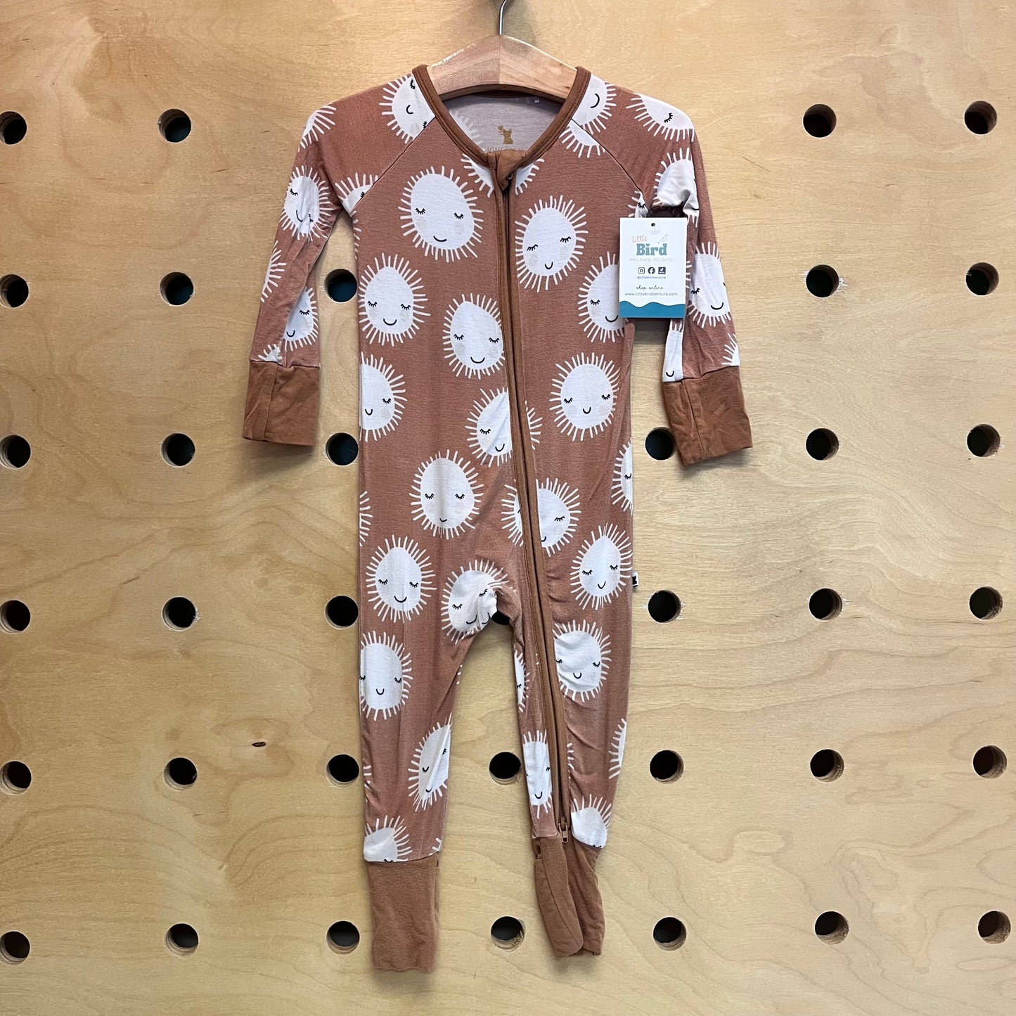 Bamboo Brown/White Suns Zippy