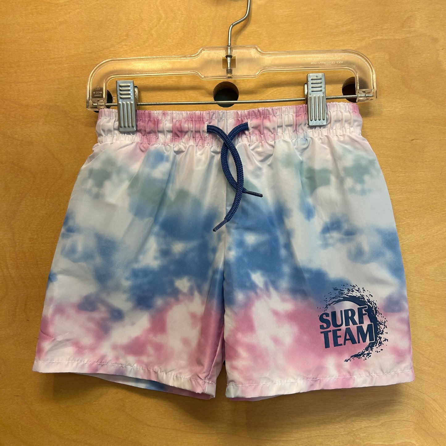 Tie Dye 'Surf Team' Swim Trunks