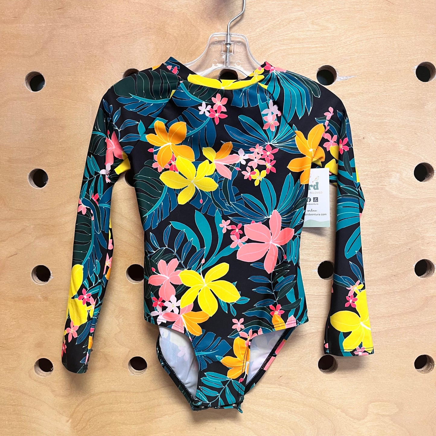 Black Floral Swimsuit