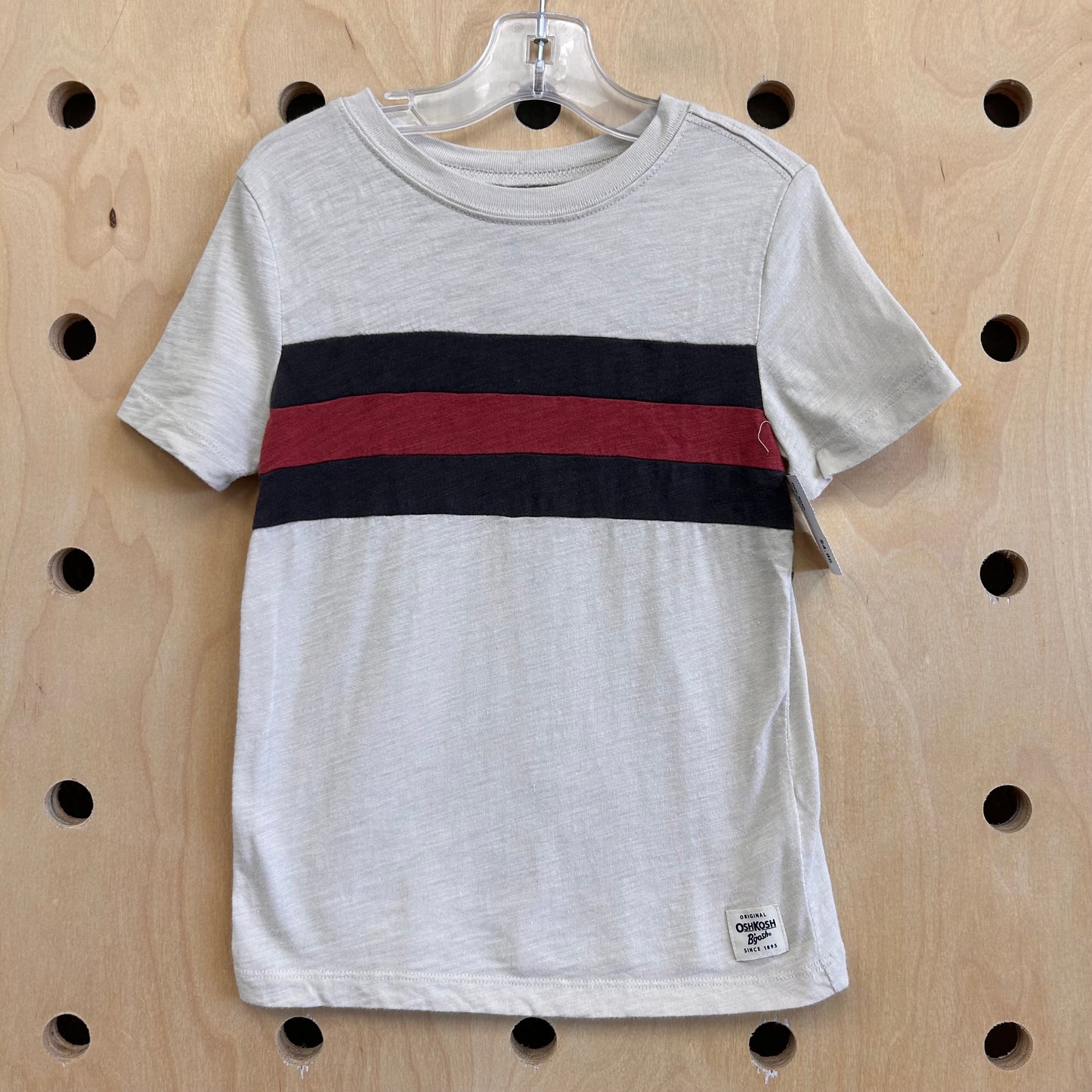 Tan & Brown Striped Tee
