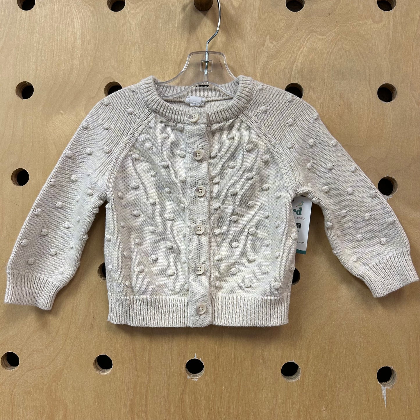 Cream & Yellow Striped Cardigan