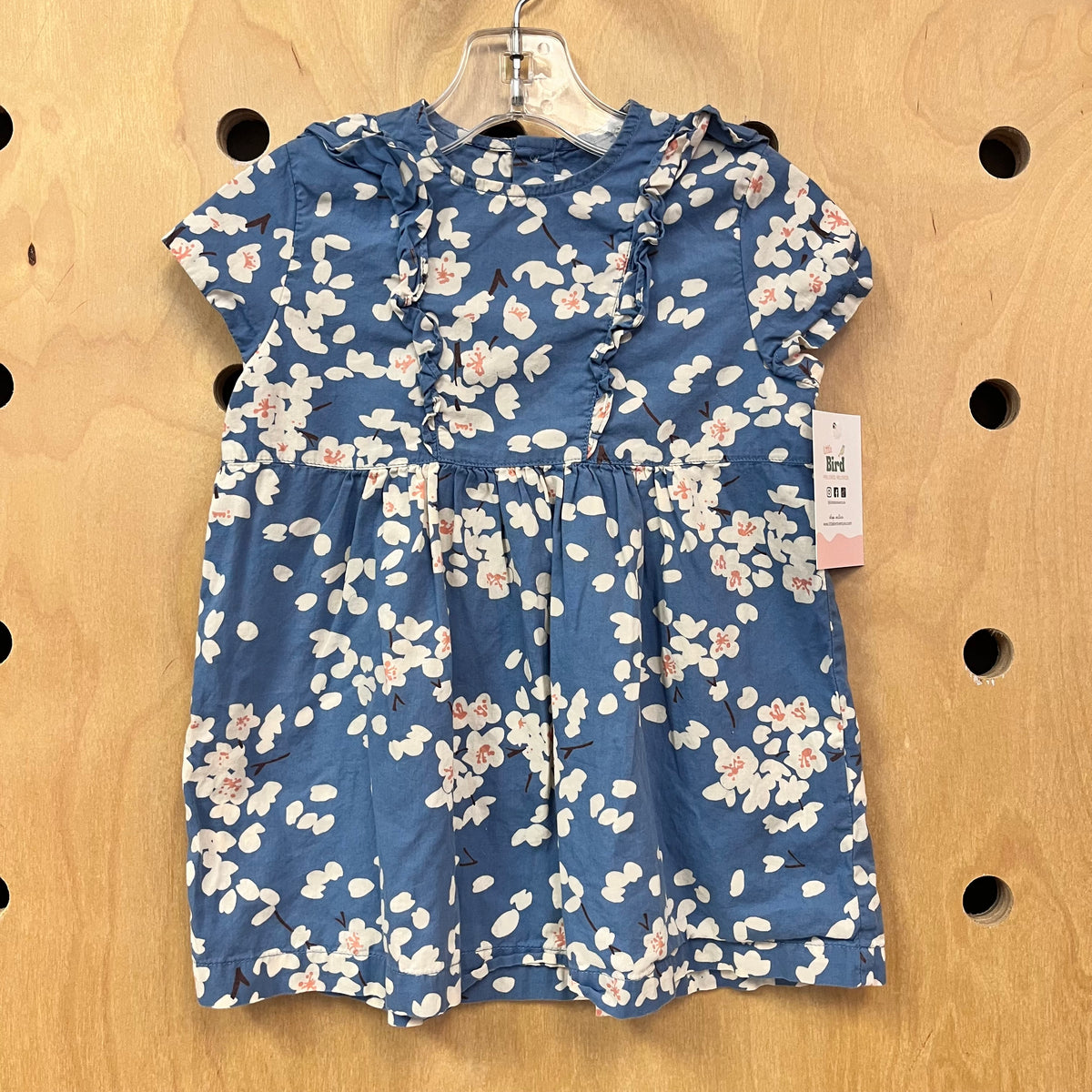 Blue & White Floral Dress
