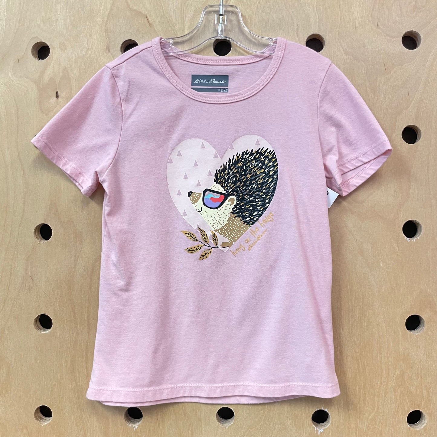 Pink Living on the Hedge Tee