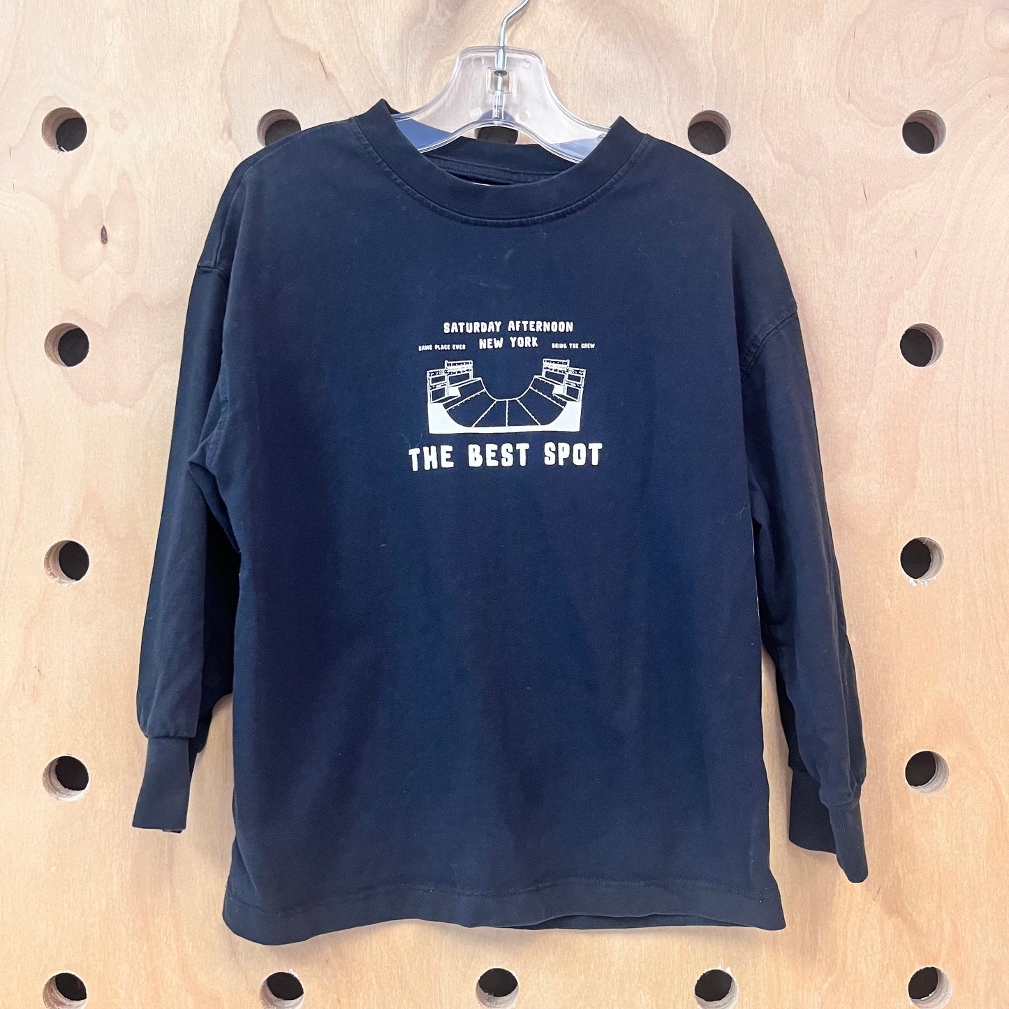 Black Skate Ramp LS Tee
