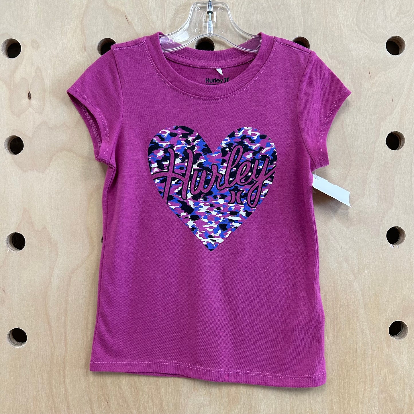 Purple Camo Heart Logo Tee