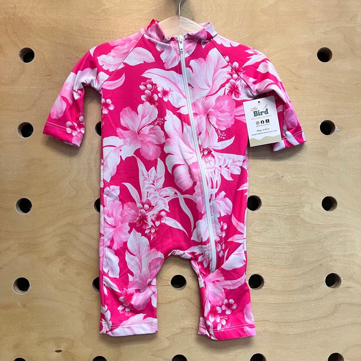 Pink Hawaiian Rash Guard