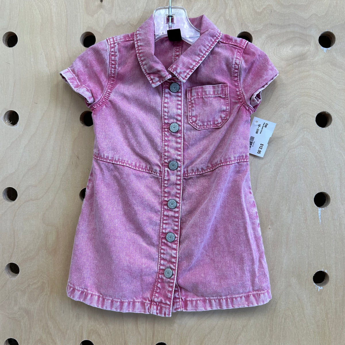 Pink Denim Dress