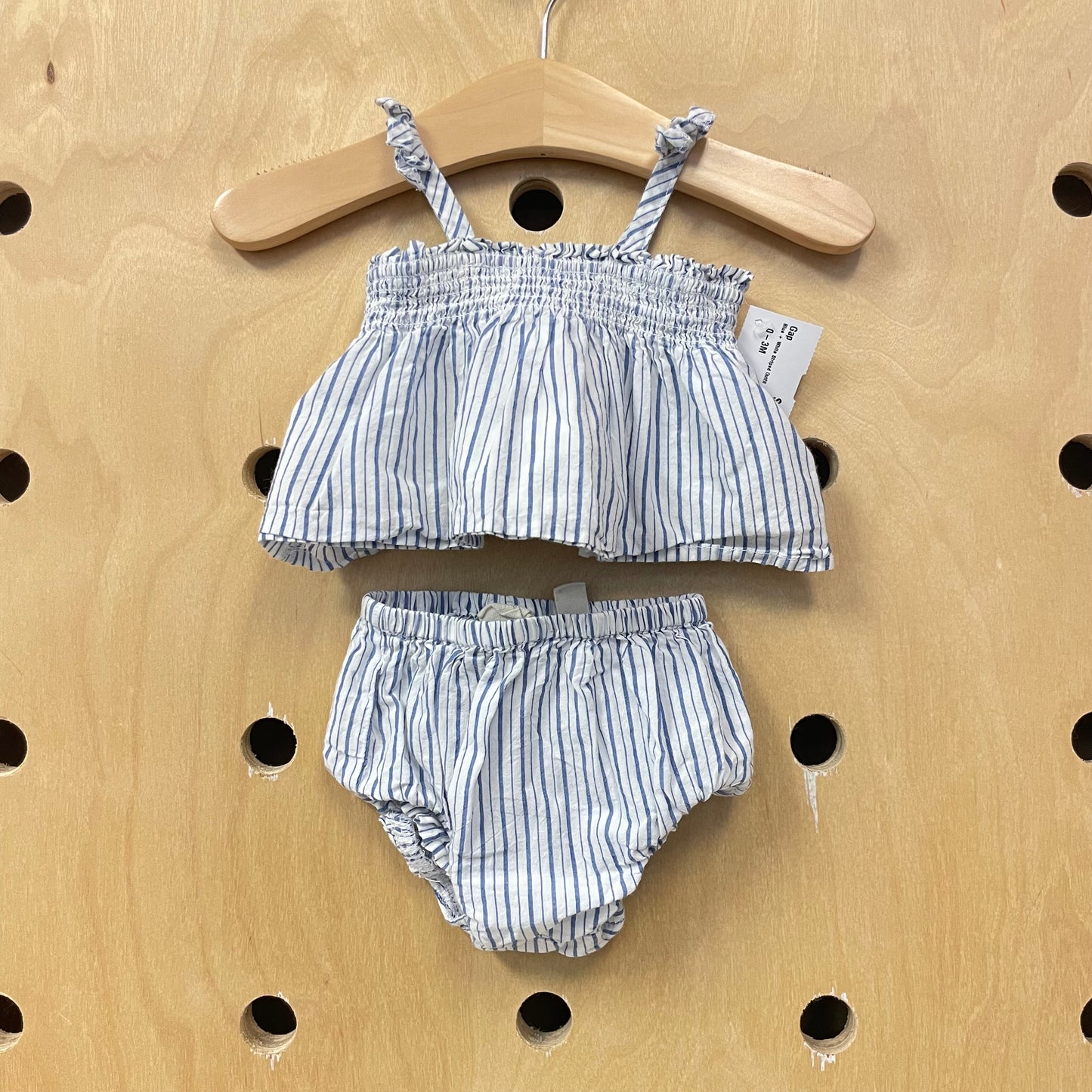 Blue + White Striped Outfit