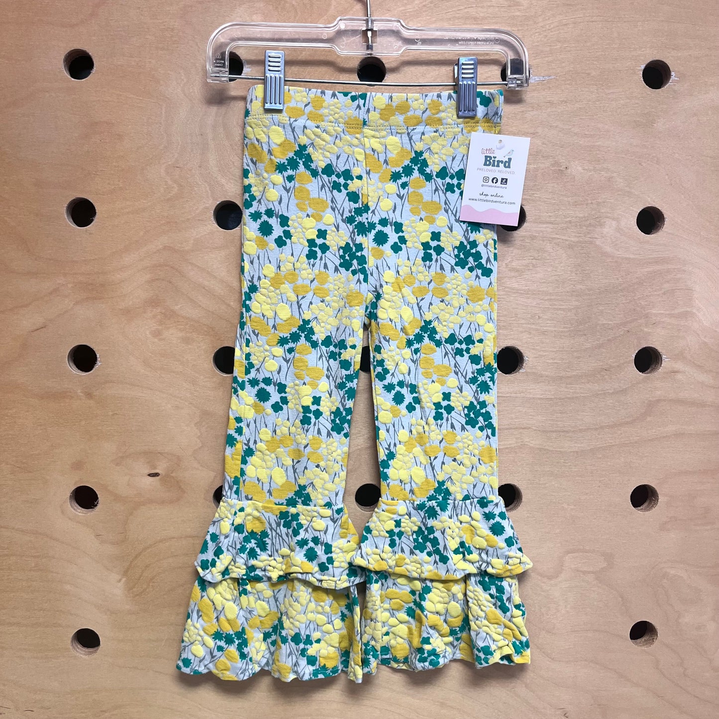 Yellow/Green Bamboo Texture Pants