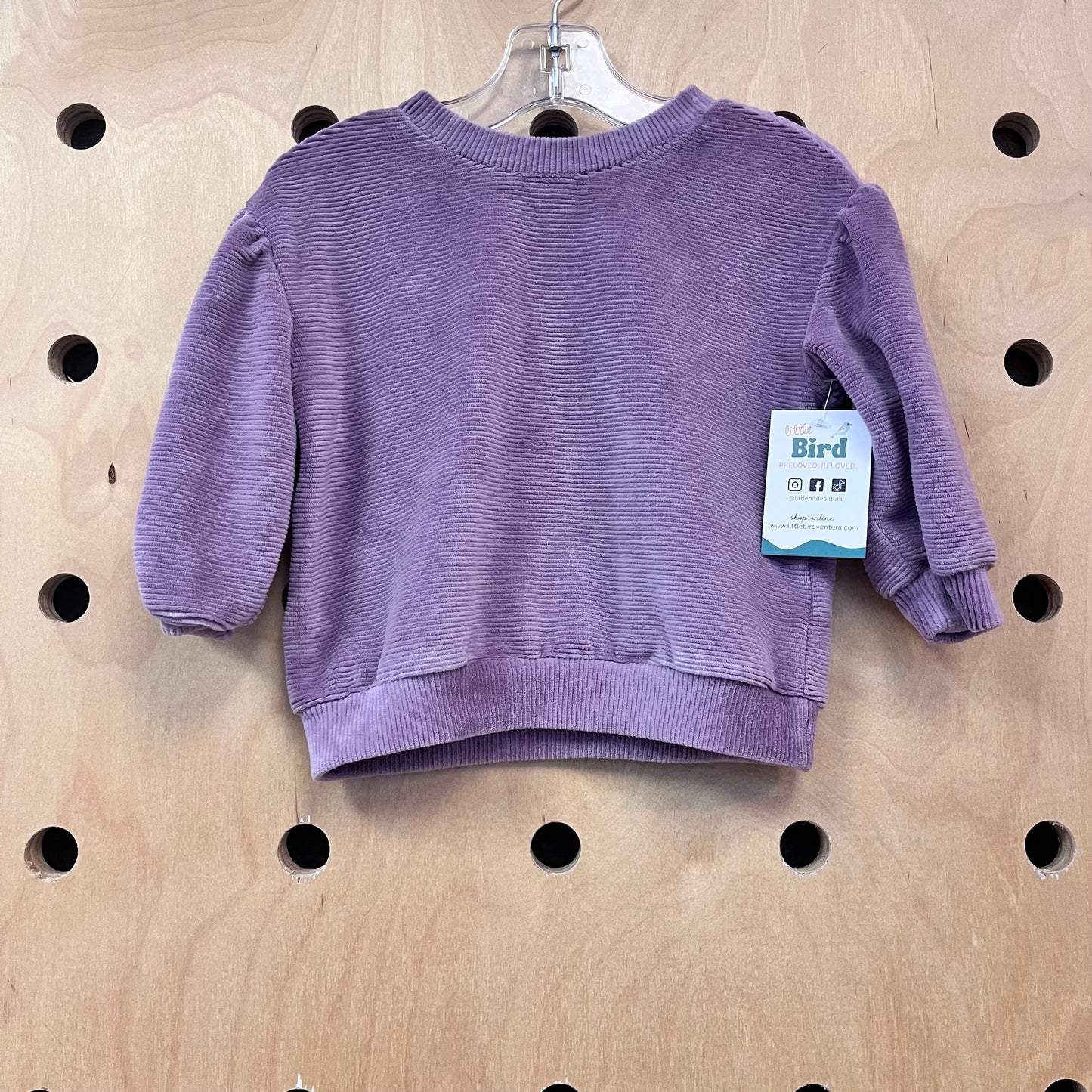 Lavender Ribbed Pullover
