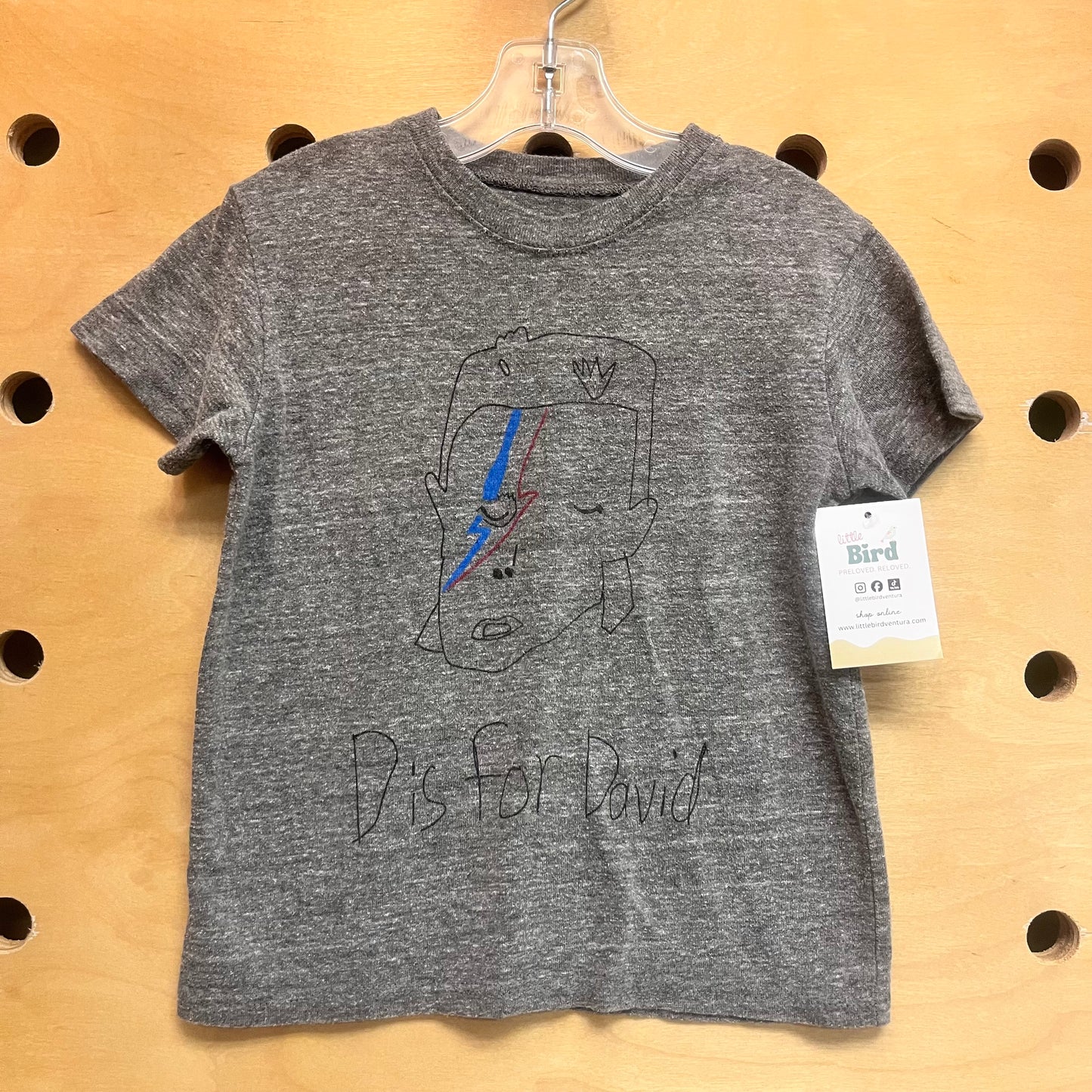 Grey 'D Is For David' Tee
