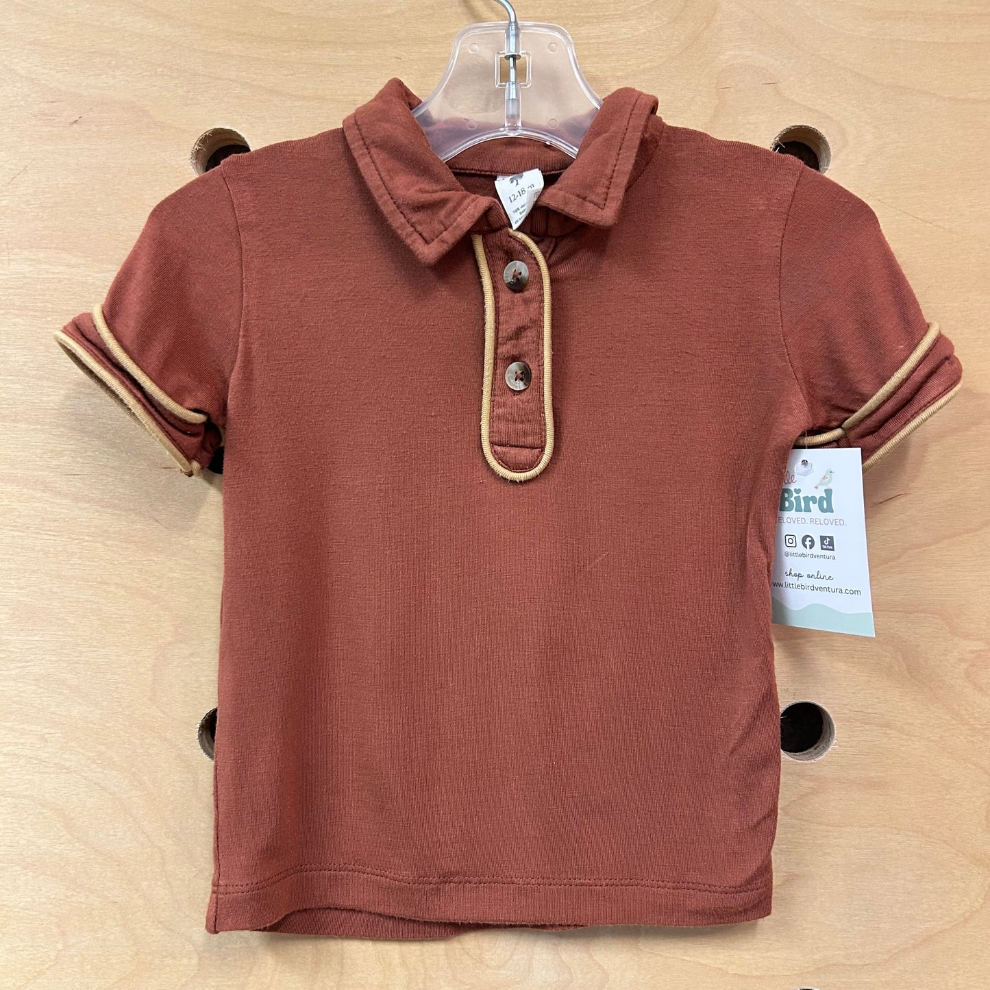 Brown & Yellow Bamboo Top