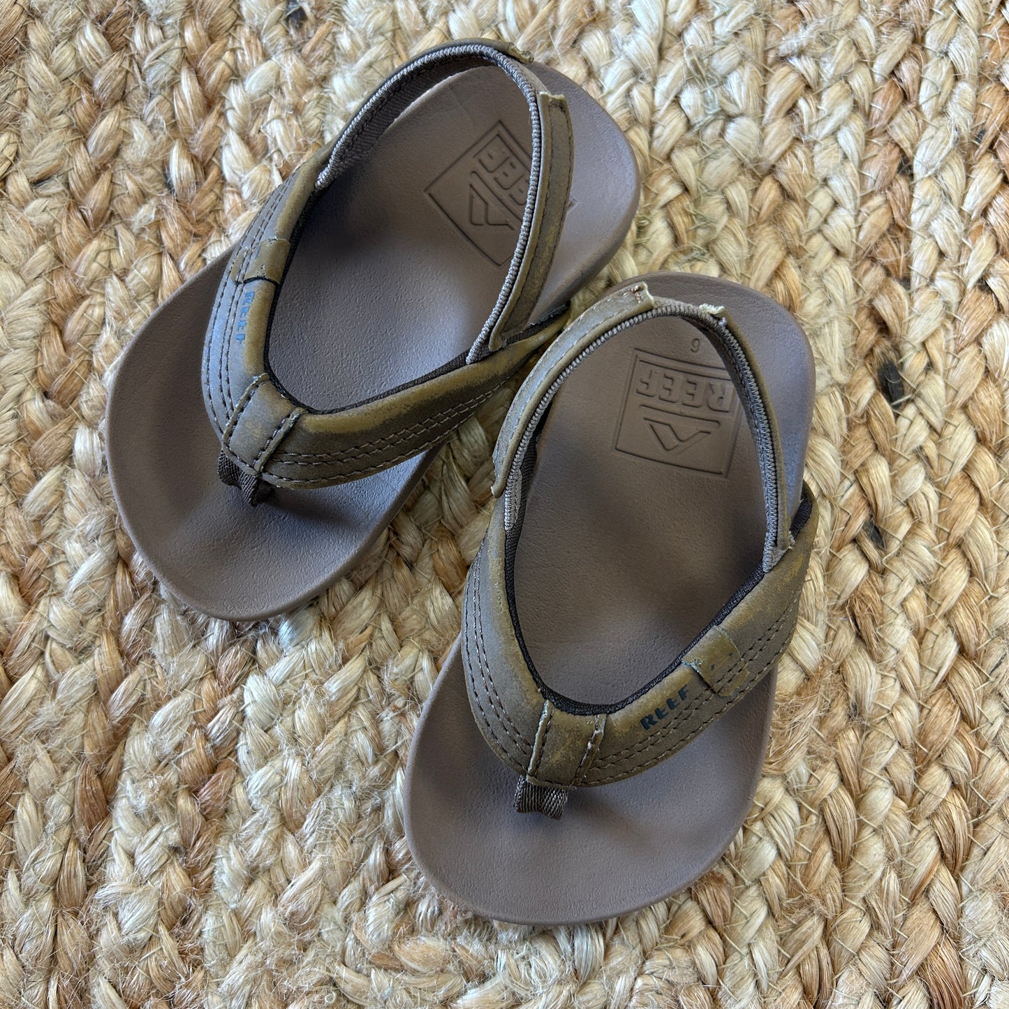 Brown Ankle Strap Flip Flops