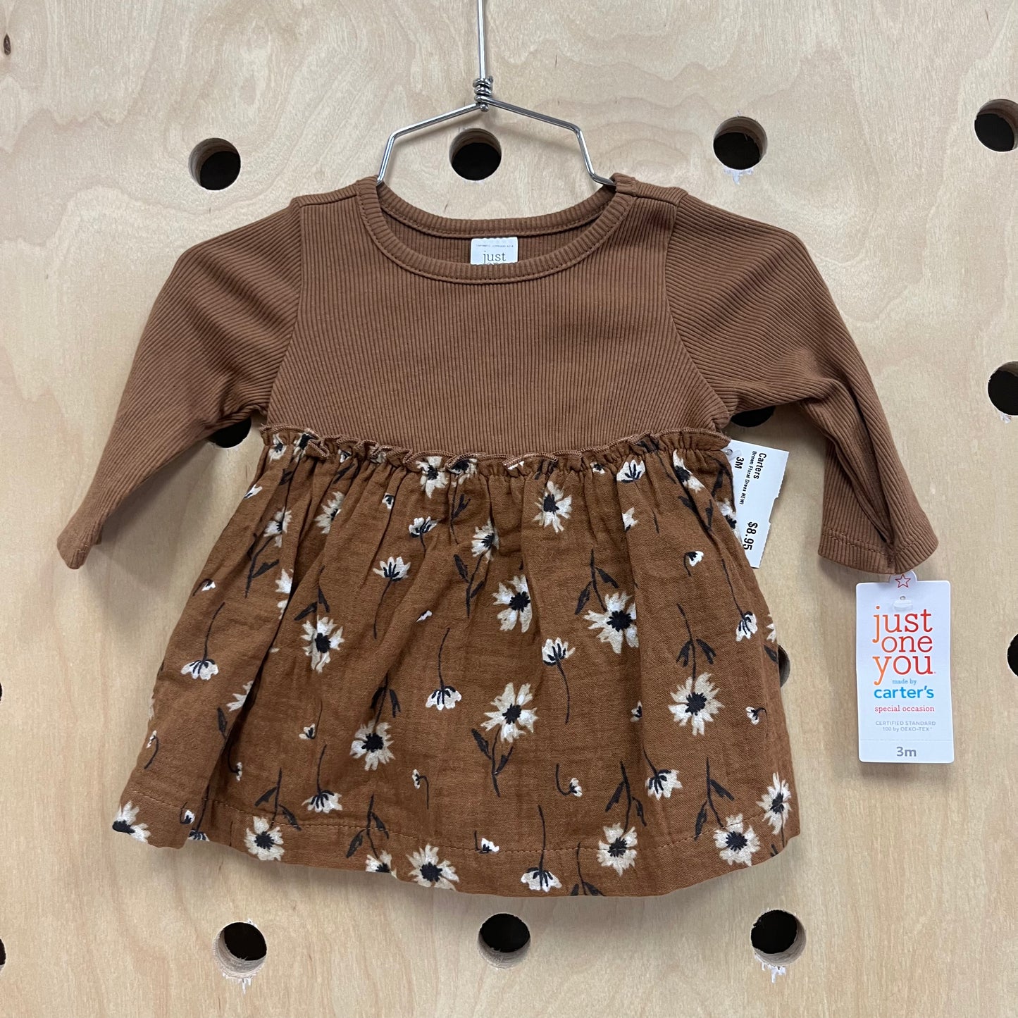 Brown Floral Dress NEW!