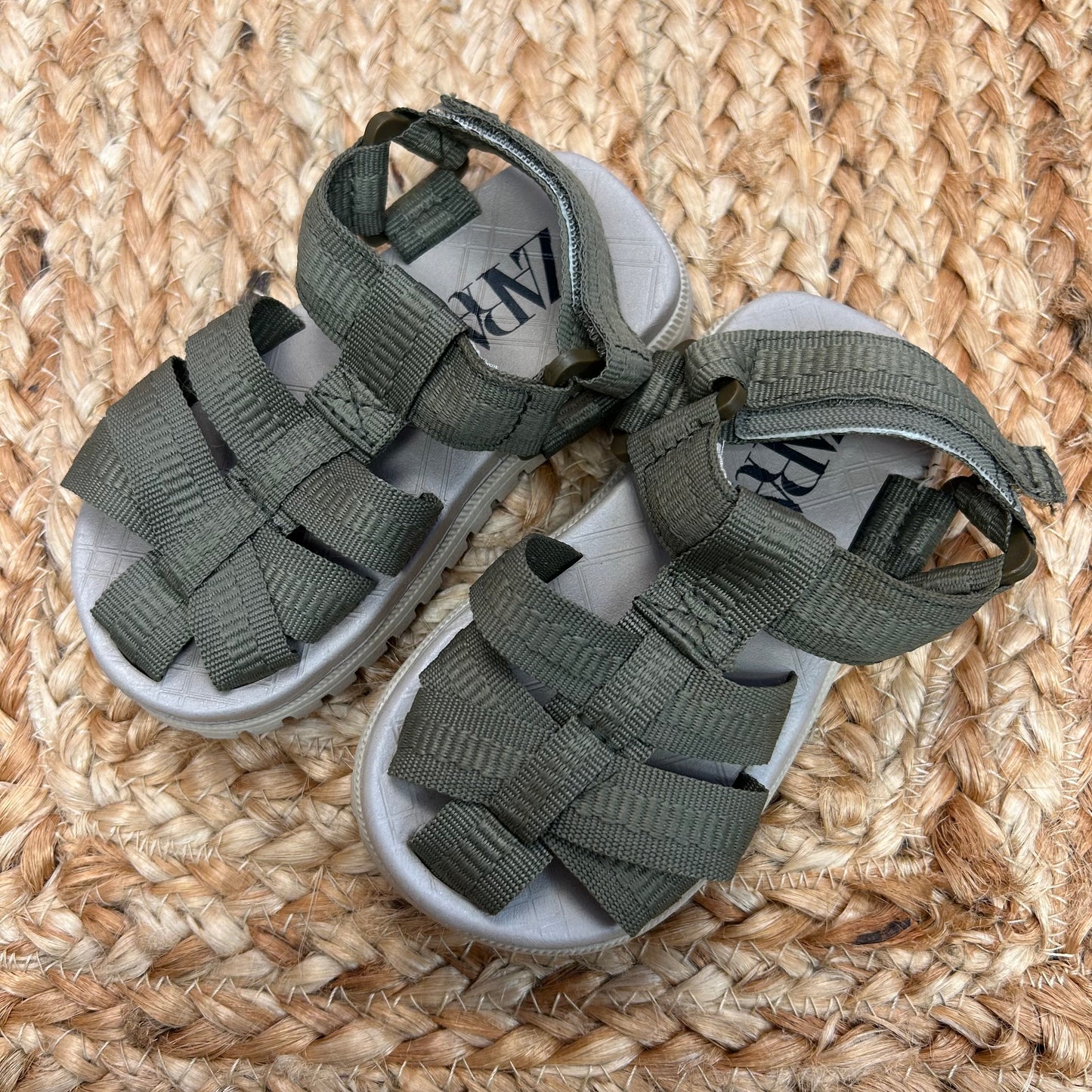 Army Green Strappy Sandals