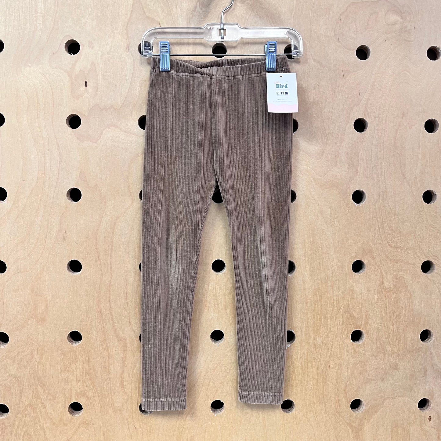 Caramel Ribbed Pocket Leggings