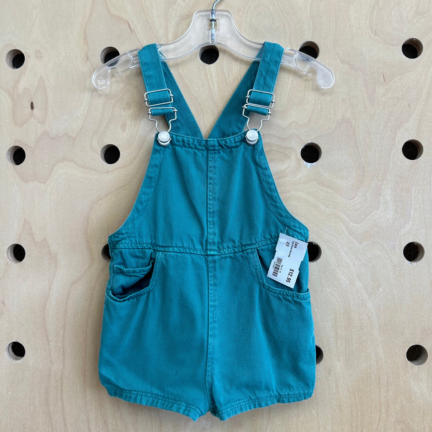 Teal Denim Shortalls