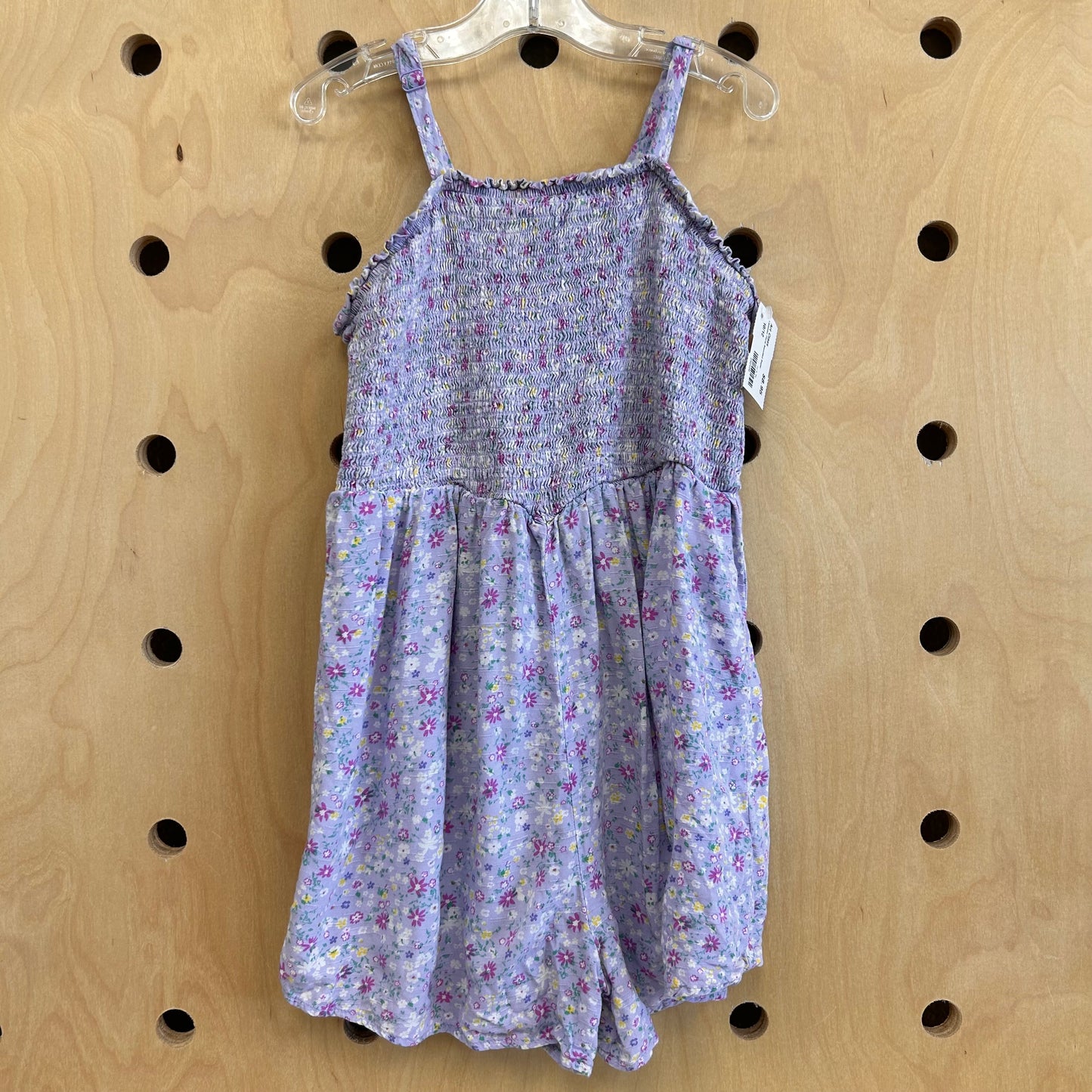Lavender Floral Smocked Roper