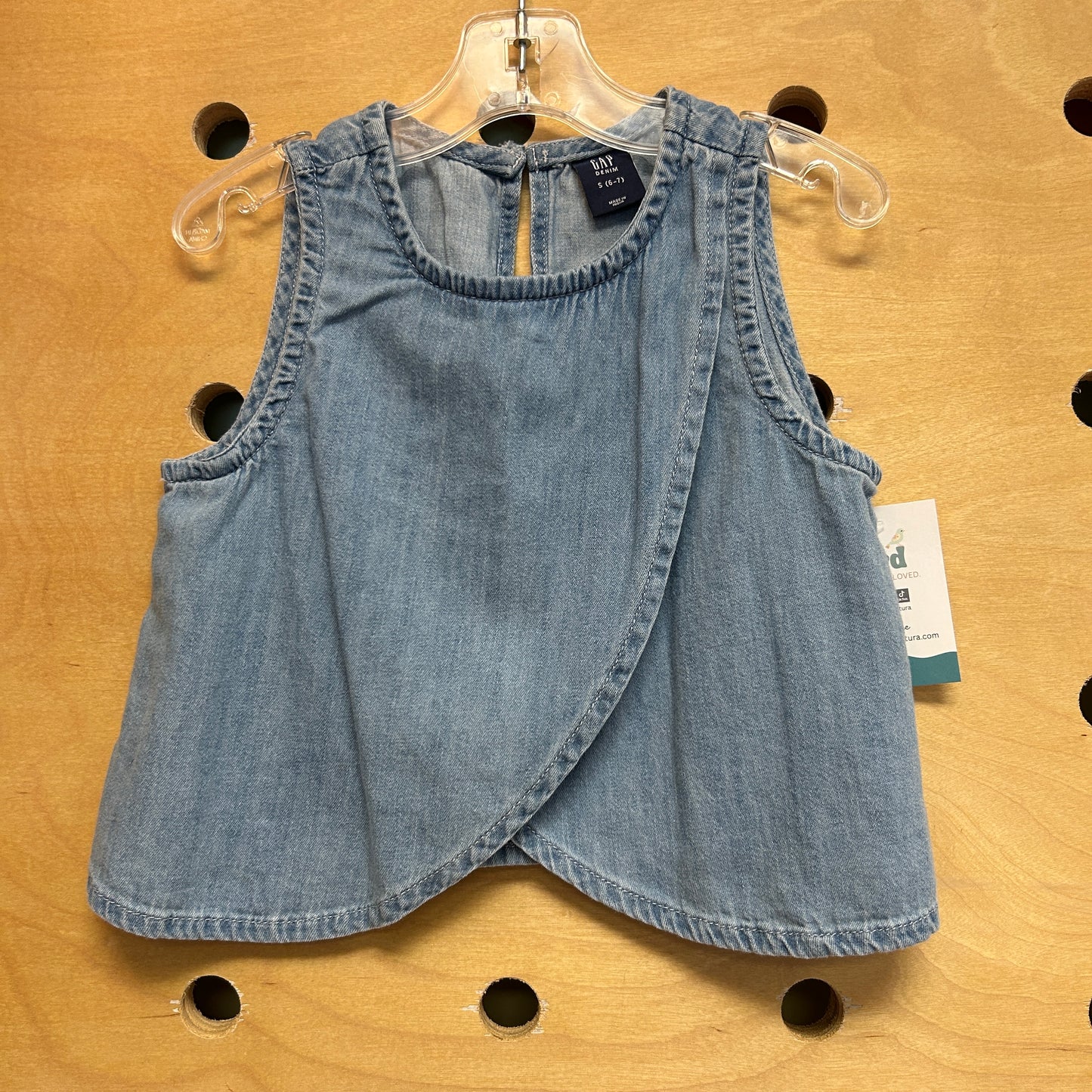Soft Denim Cross Tank