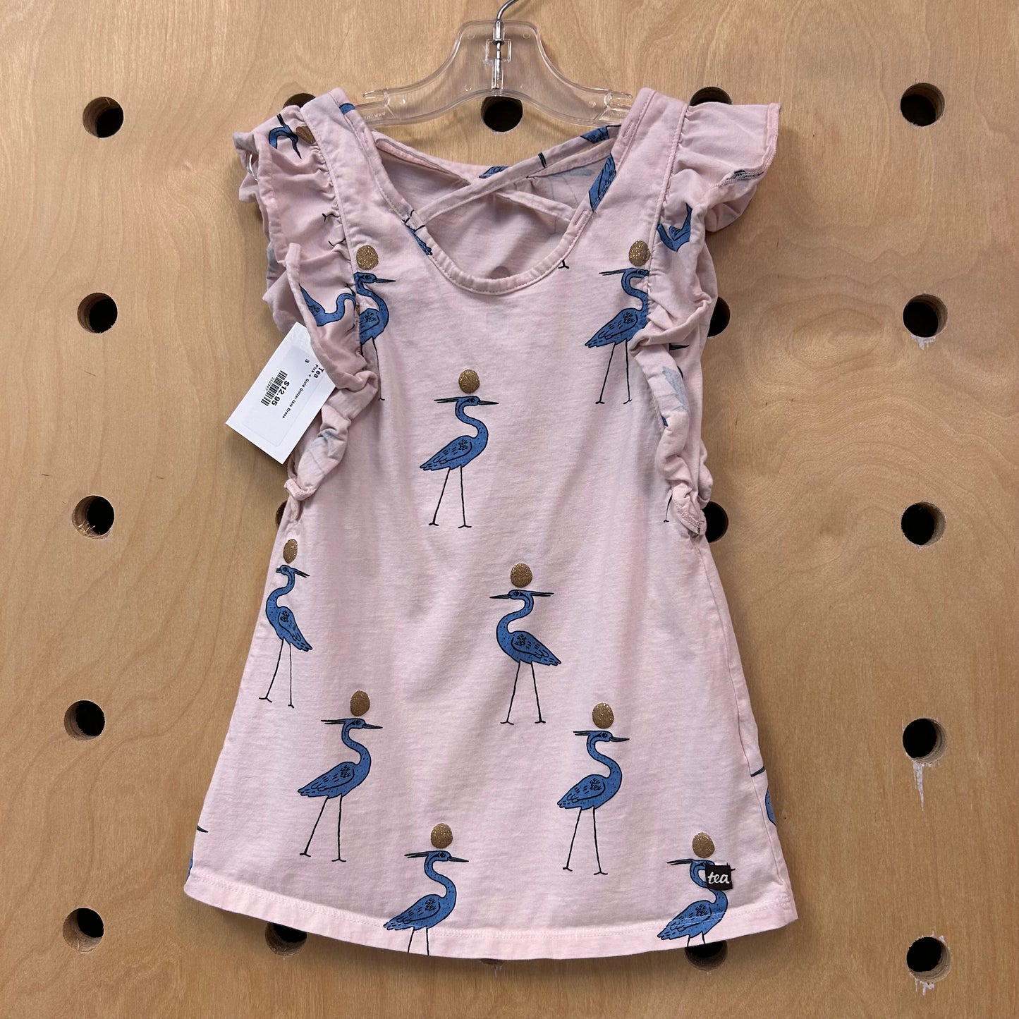Pink + Gold Glitter Ibis Dress
