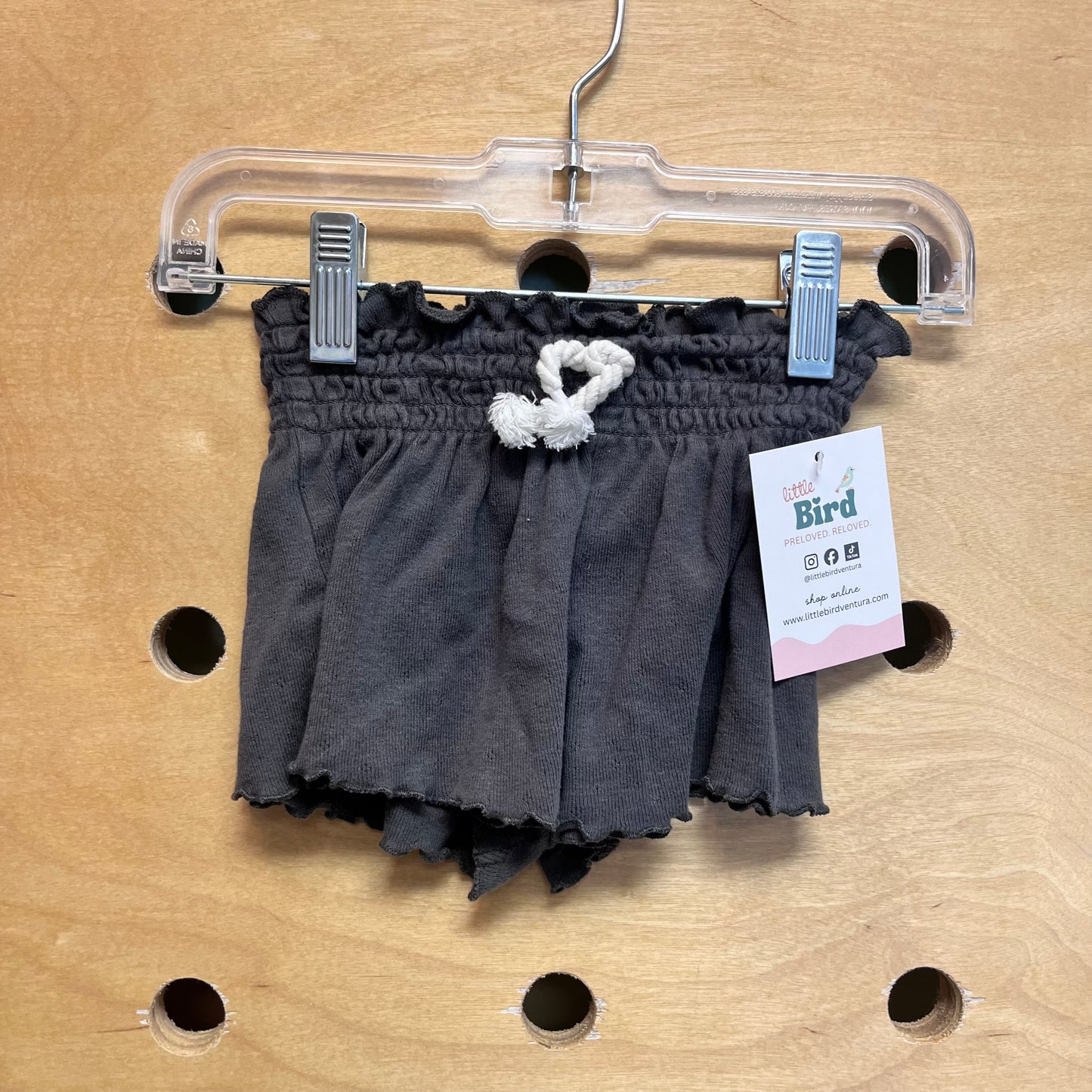 Grey Flowy Shorts