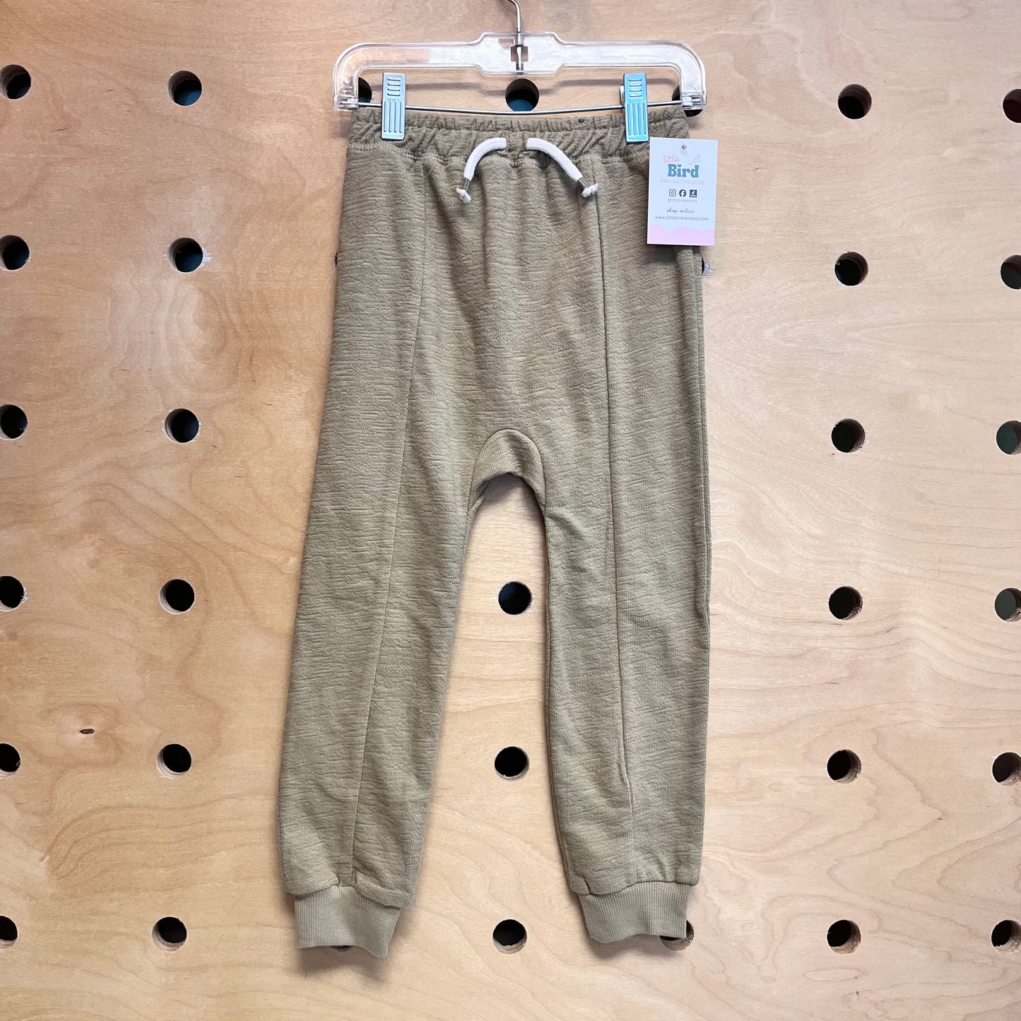 Organic Pistachio Drawstring Joggers