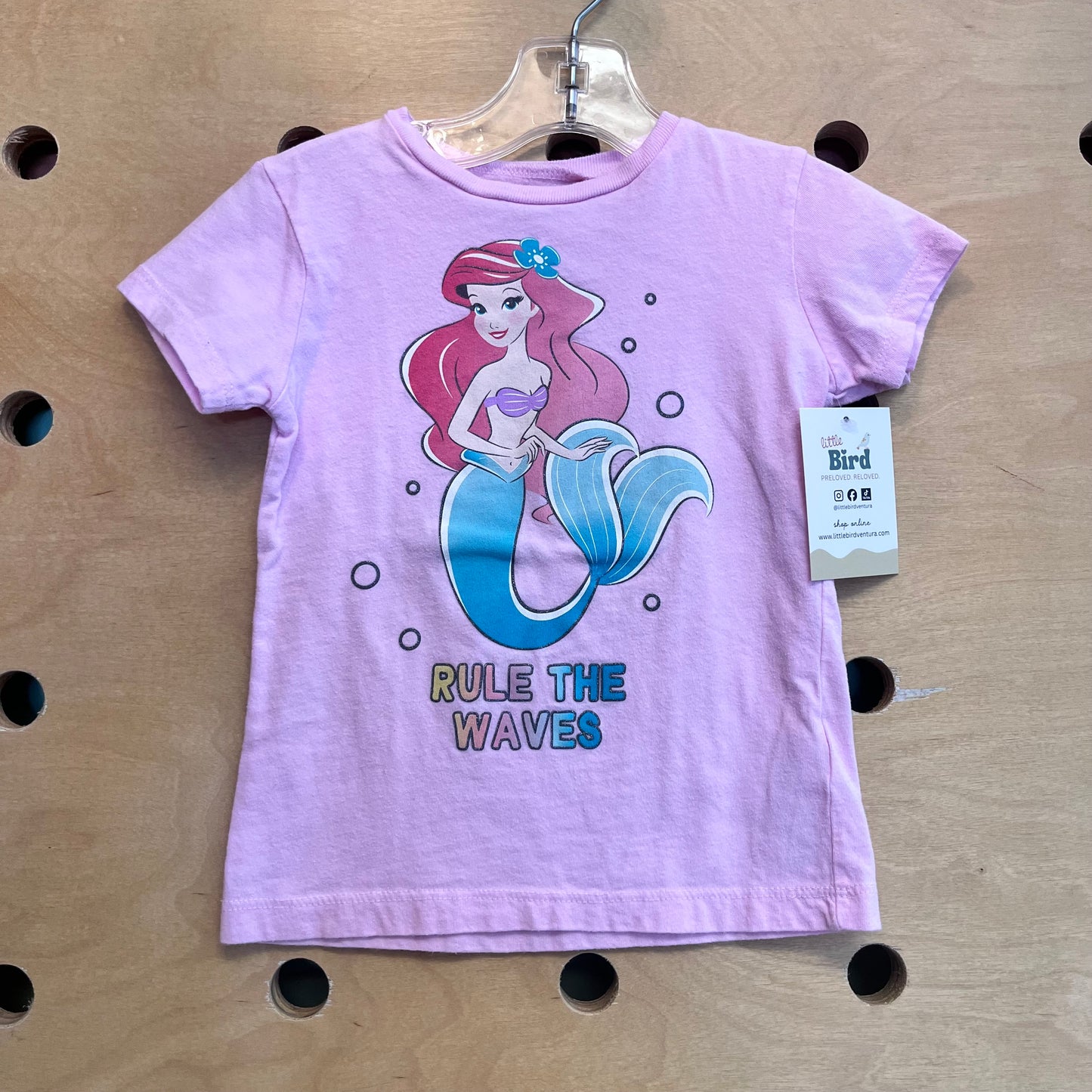 Pink Ariel Rule the Waves Tee
