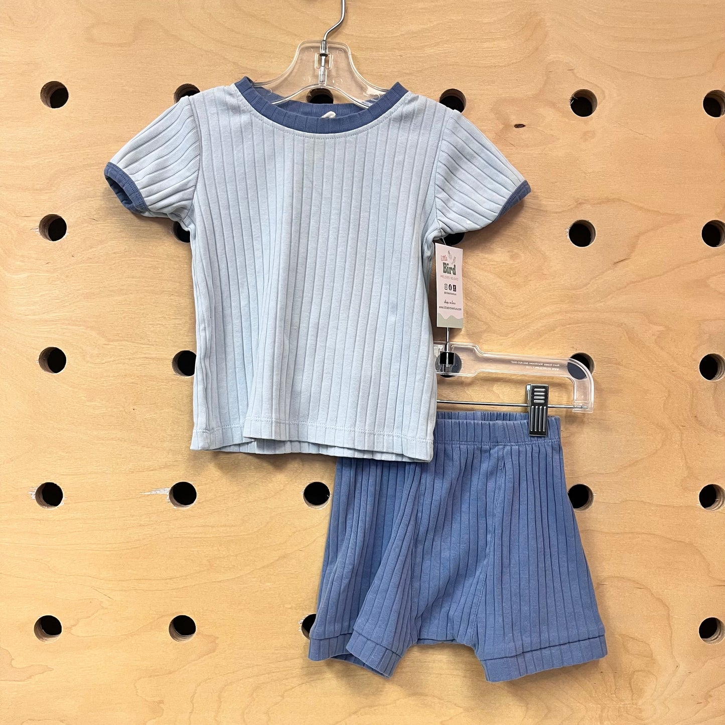 Organic Blues Ribbed Outfit