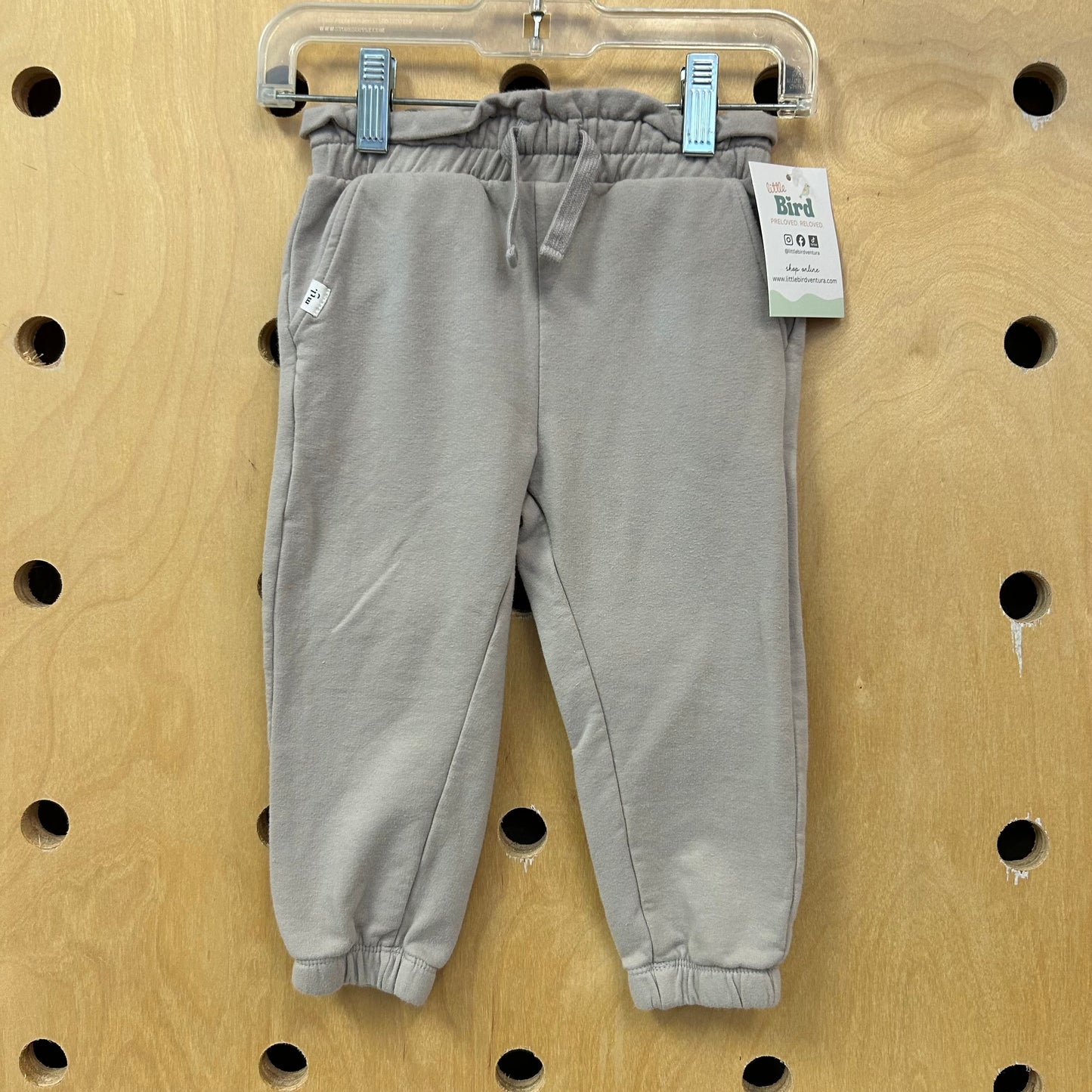 Grey Drawstring Joggers
