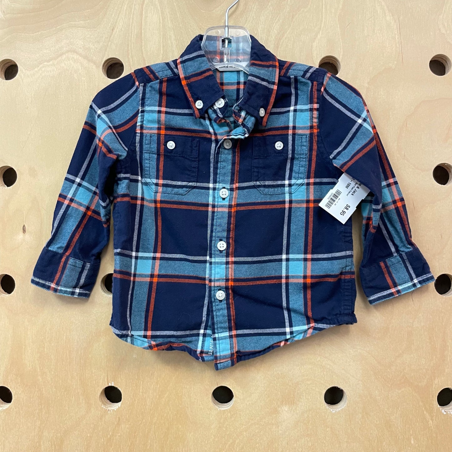 Blue + Red Plaid Flannel