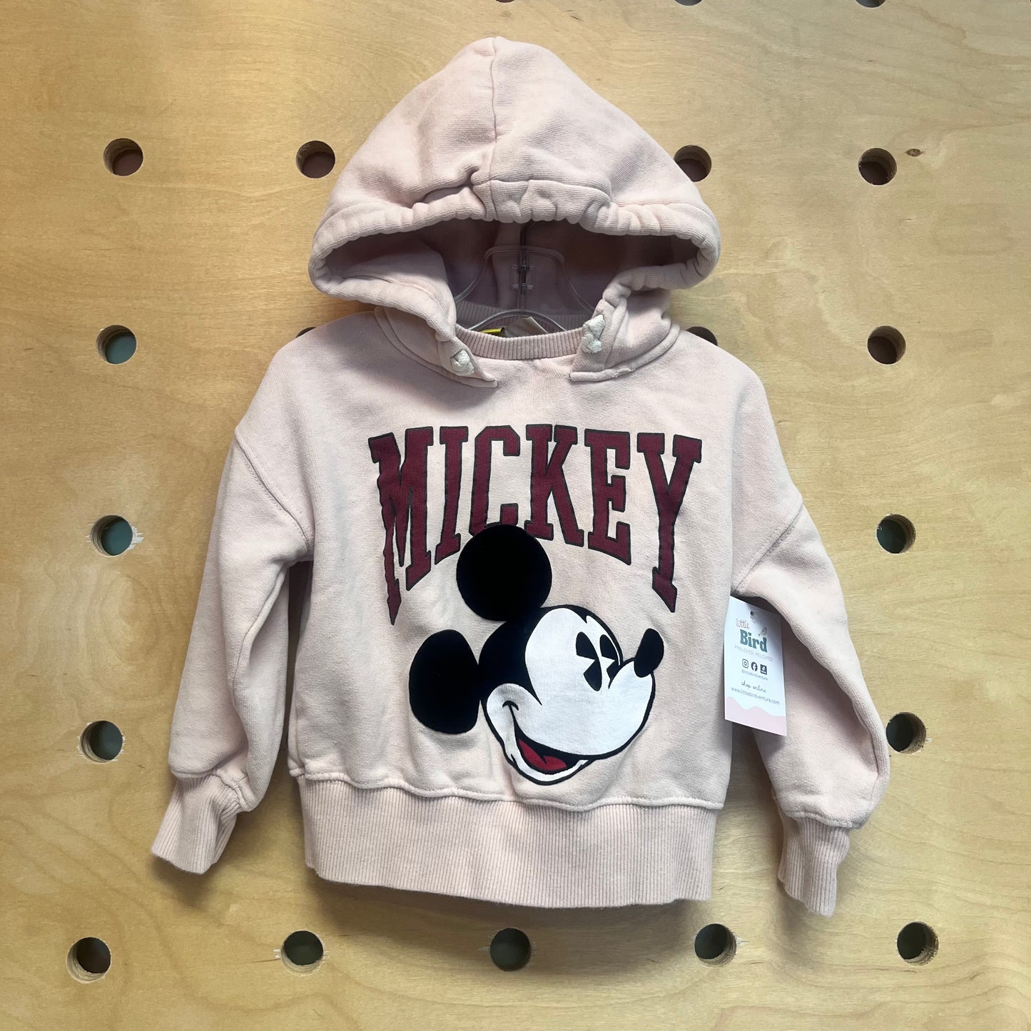 Pink Fuzzy Mickey Hoodie