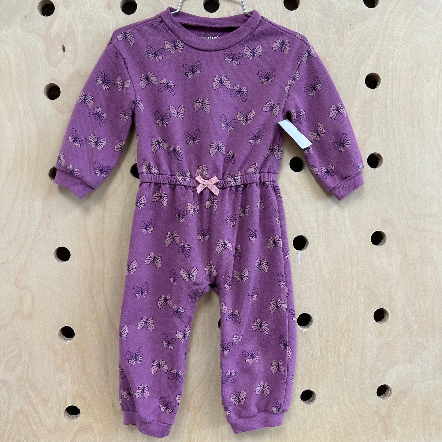 Purple Butterfly Romper