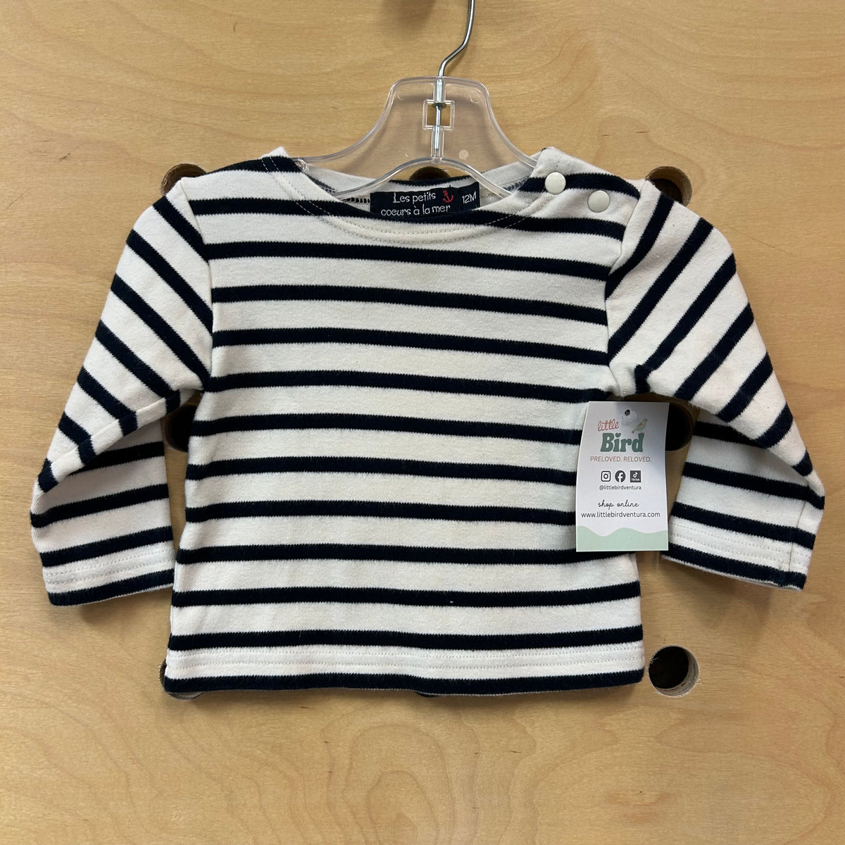 Blue & Cream Striped Shirt