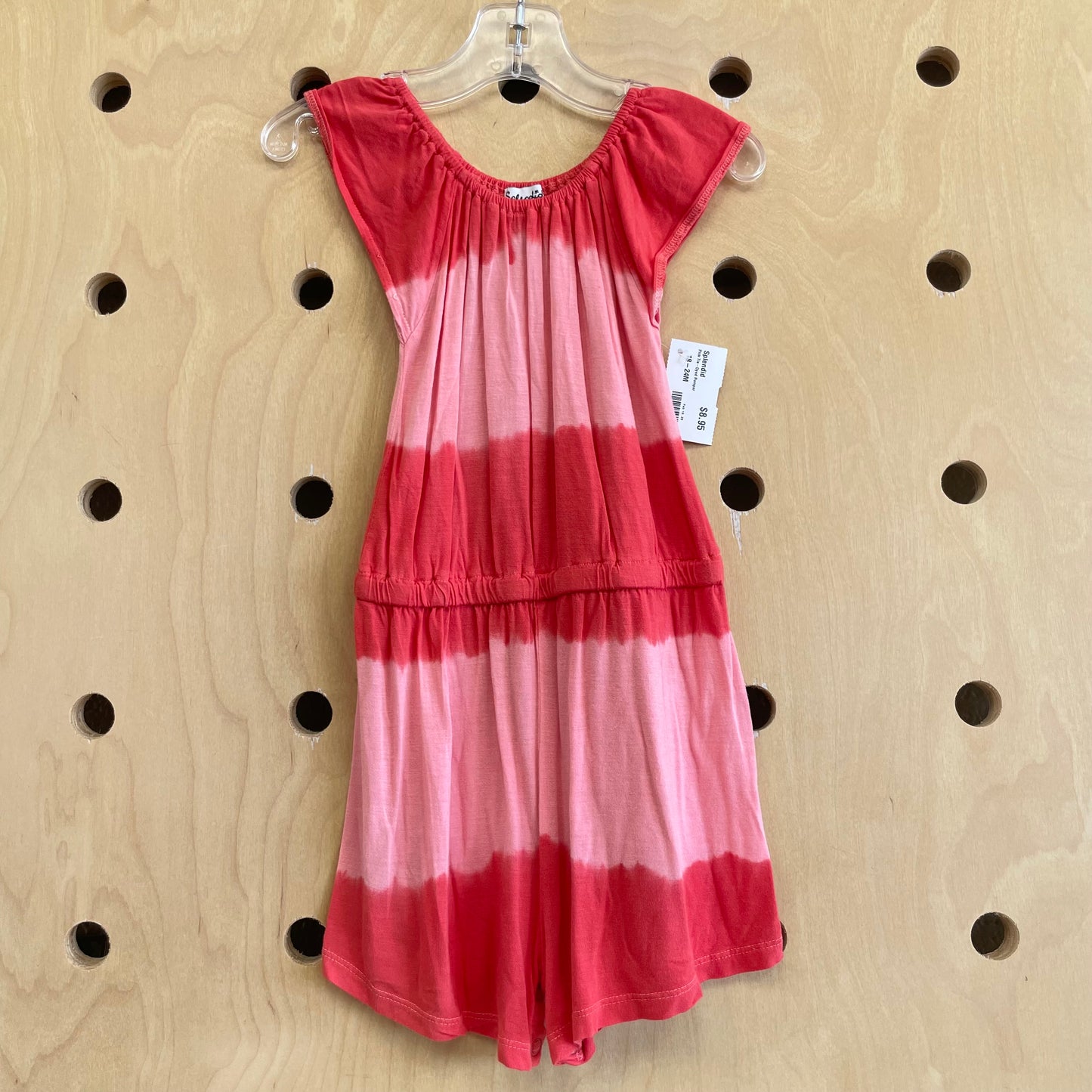 Pink Tie-Dyed Romper